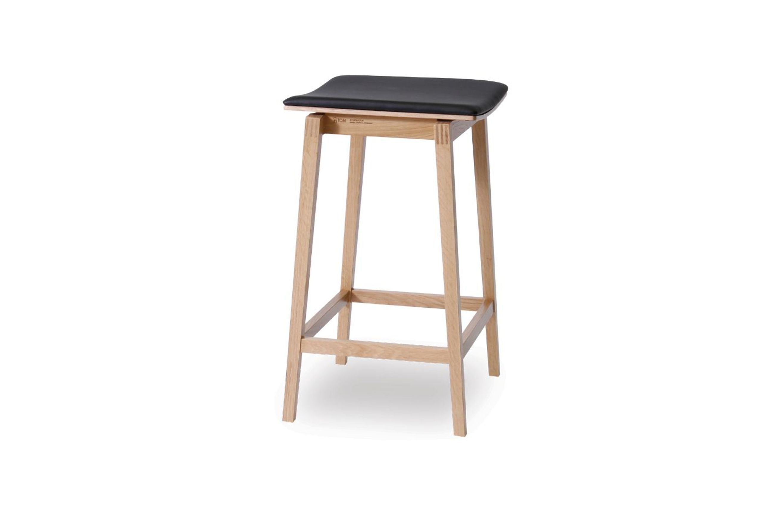 Stockholm Kitchen Stool - Natural Oak - by TON