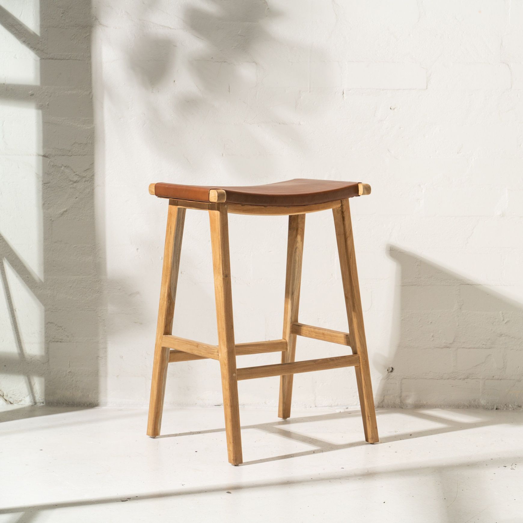 Yana Leather Barstool