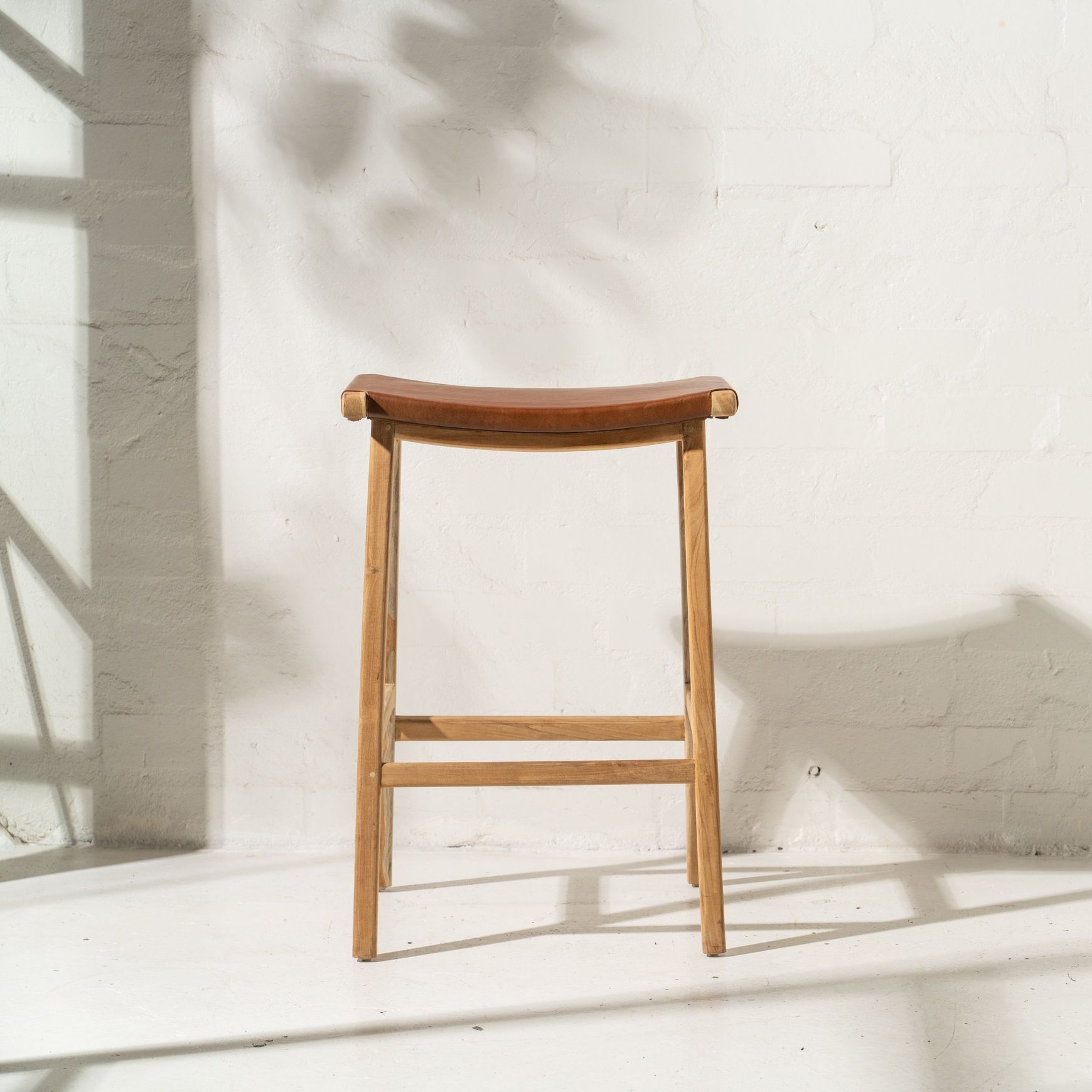 Yana Leather Barstool