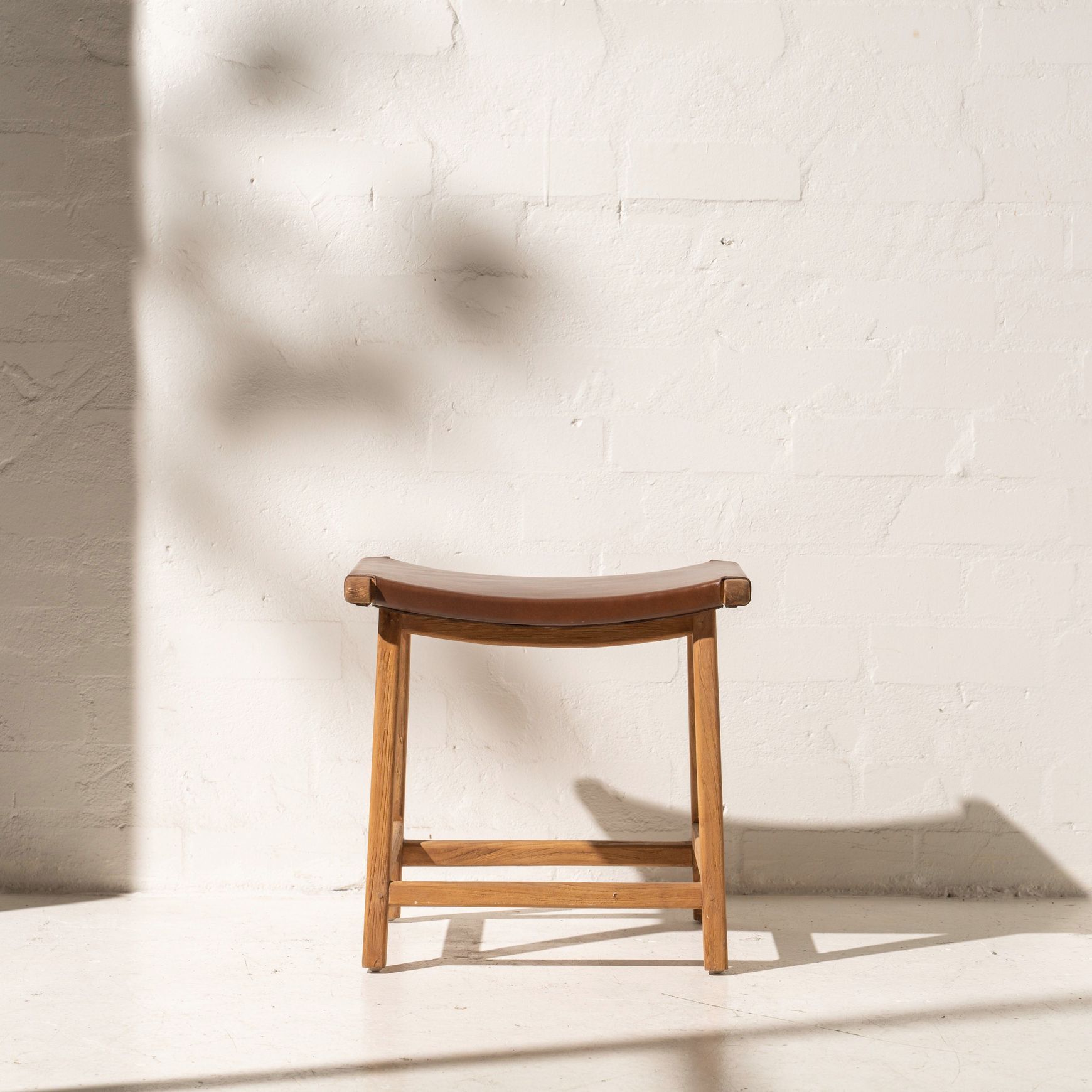 Yana Leather Footstool