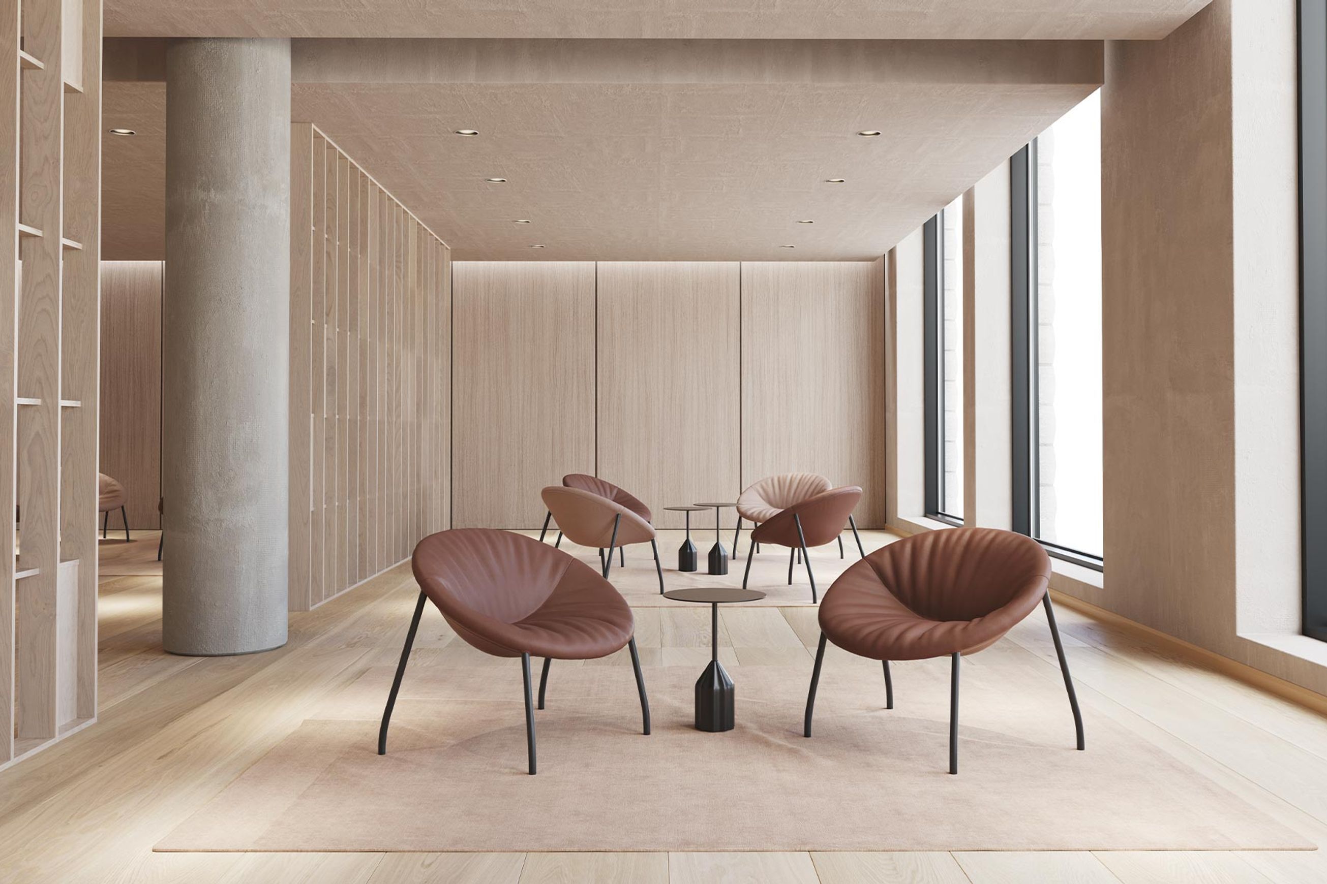 Zoco Lounge Chair - Castors