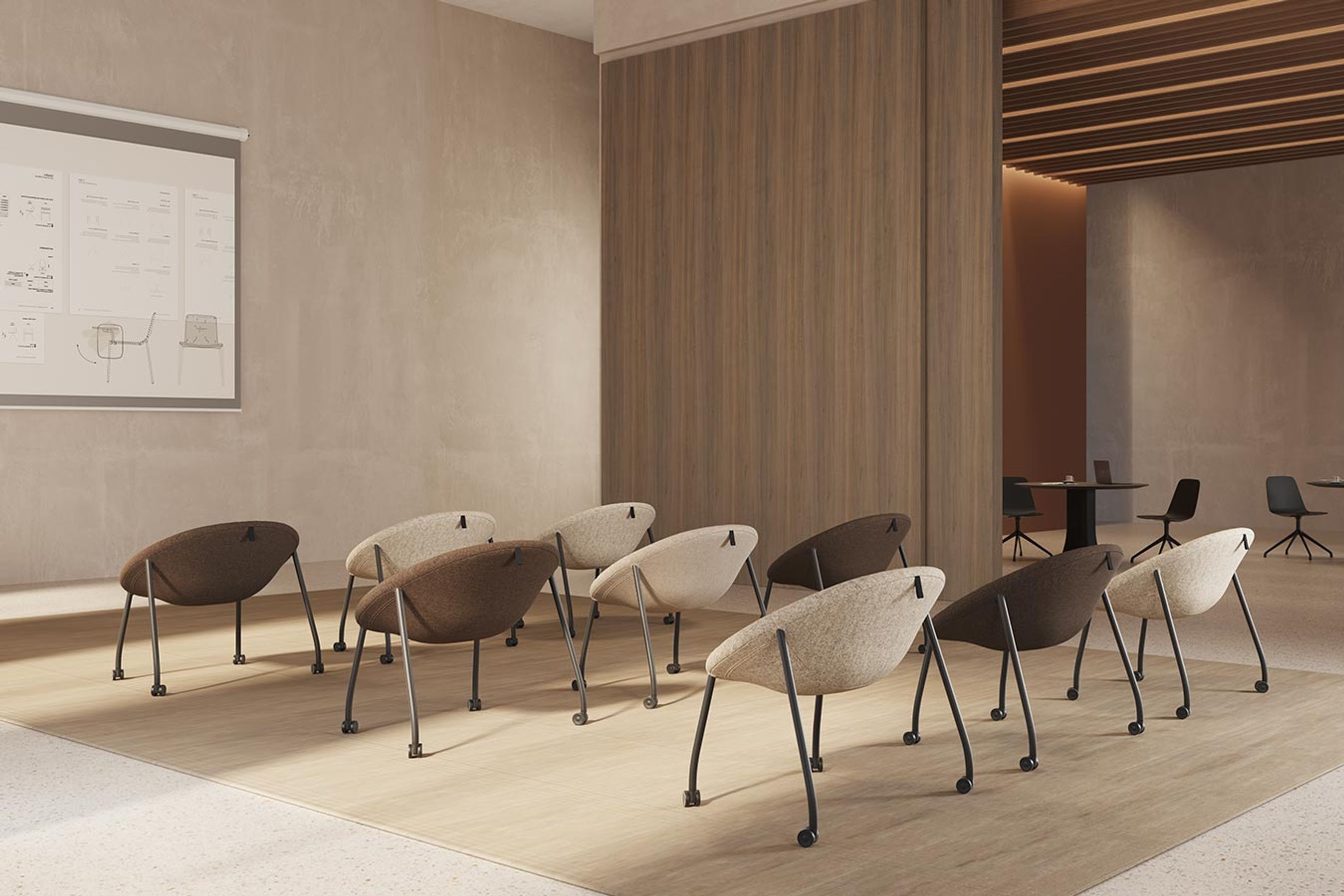 Zoco Lounge Chair - Castors