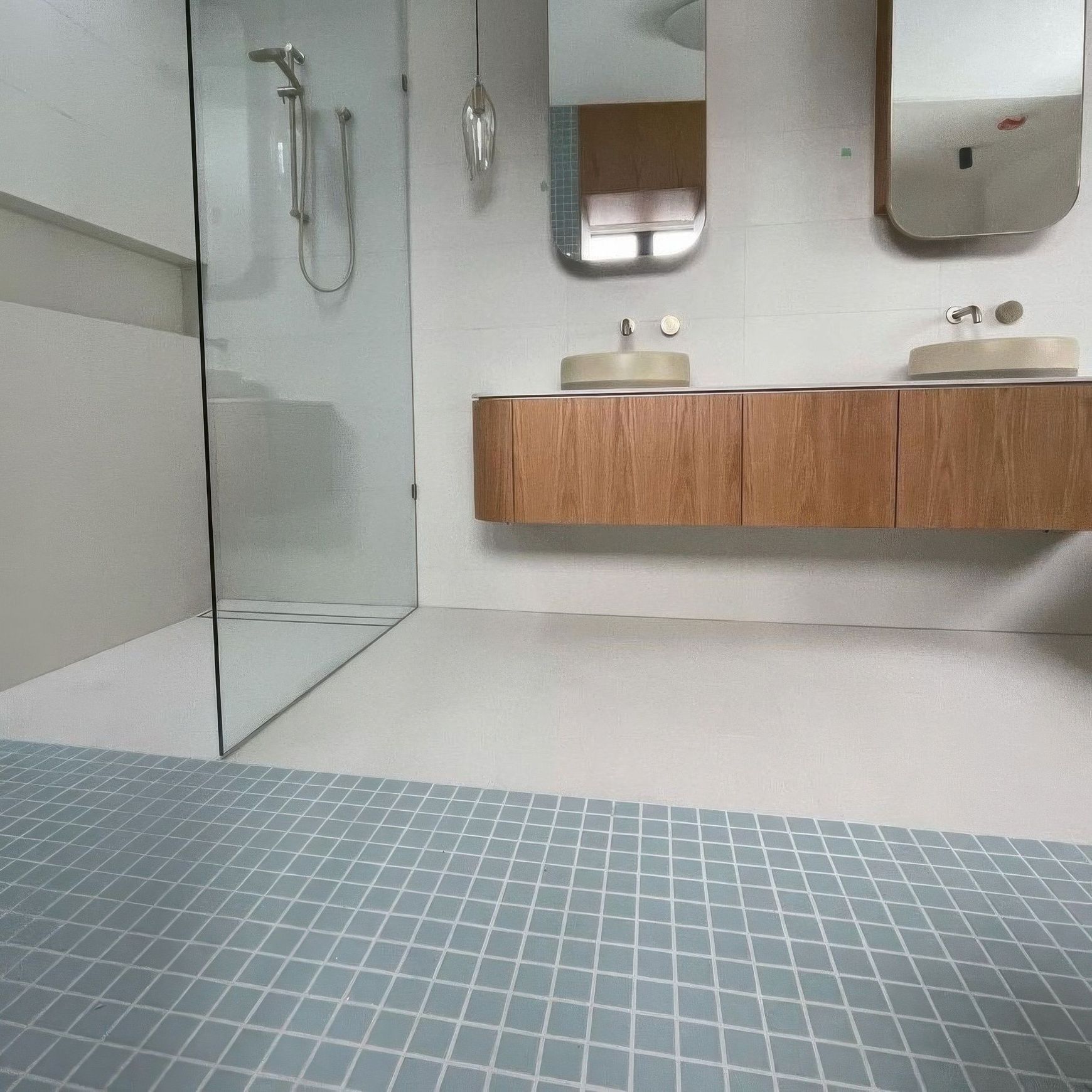 Plimepaplika Aqua Blue Matt Mosaic 45