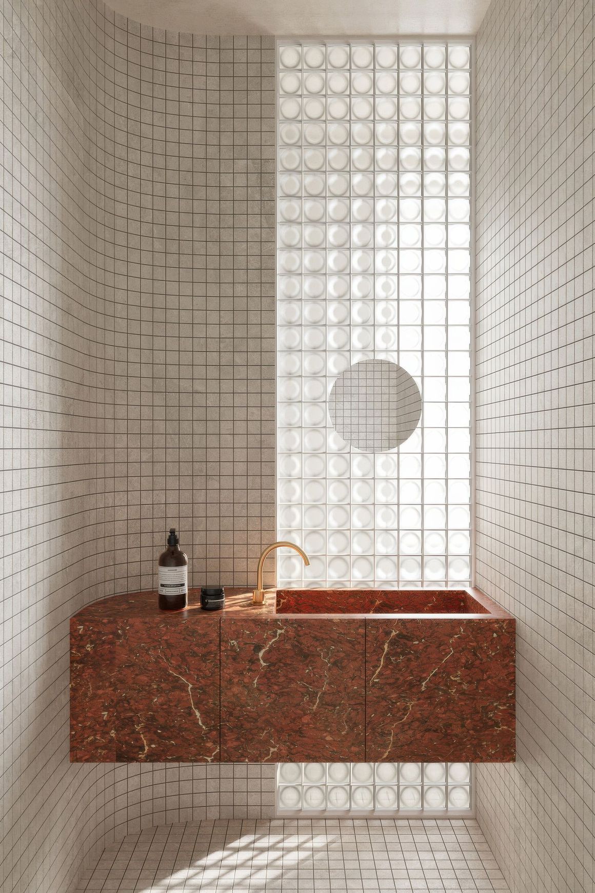Arctic Tundra Ivory Matt Square Mosaic 48mm