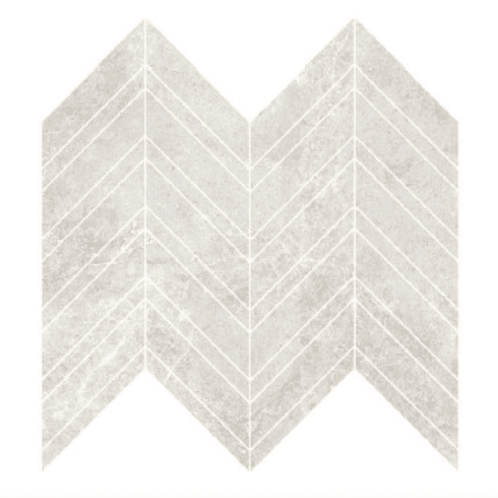 Arctic Tundra Ivory Matt Herringbone Mosaic