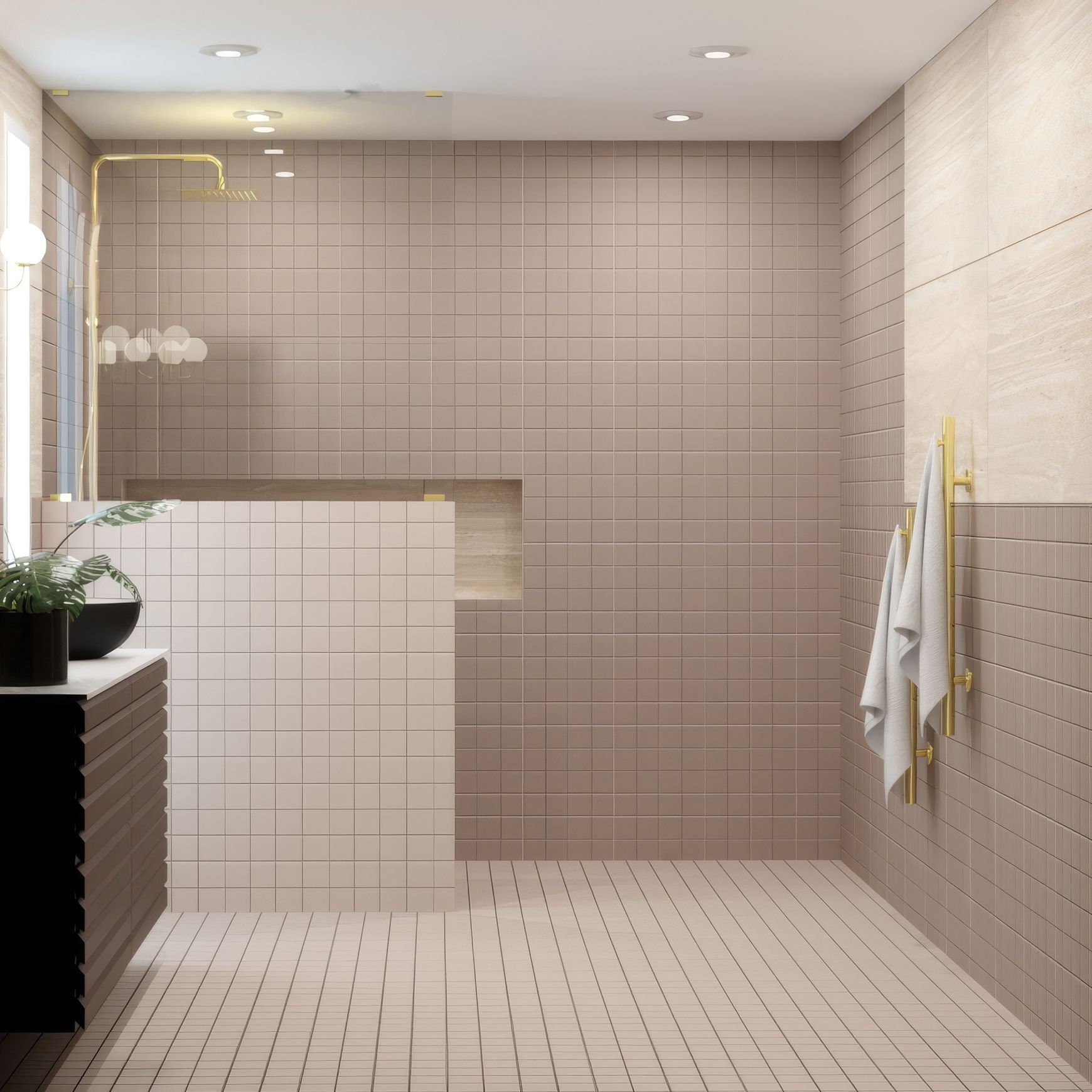 Surfaces Oat Matt 75mm Mosaic