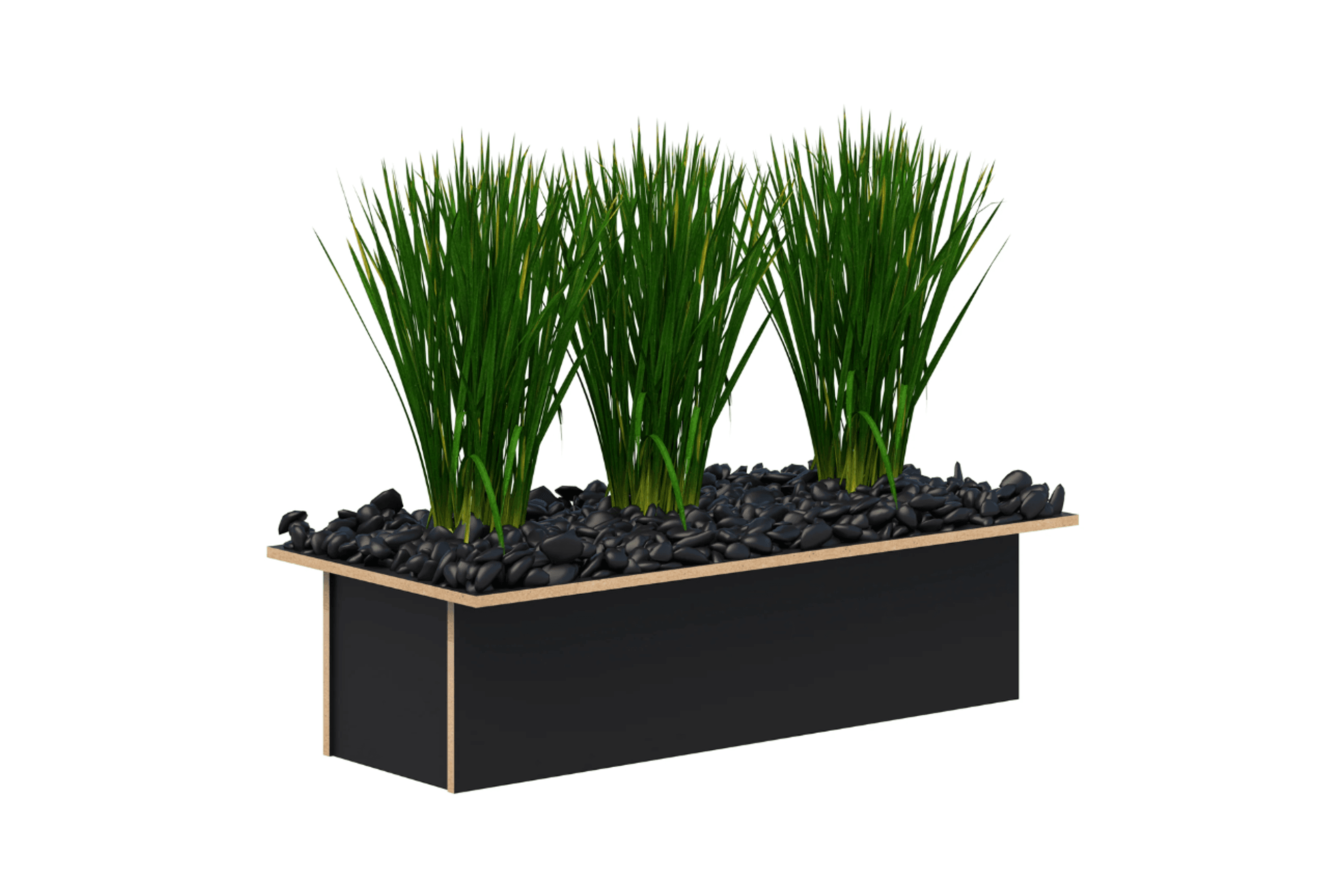 Rapid/Mascot/Block - Set of pots and artifical plants