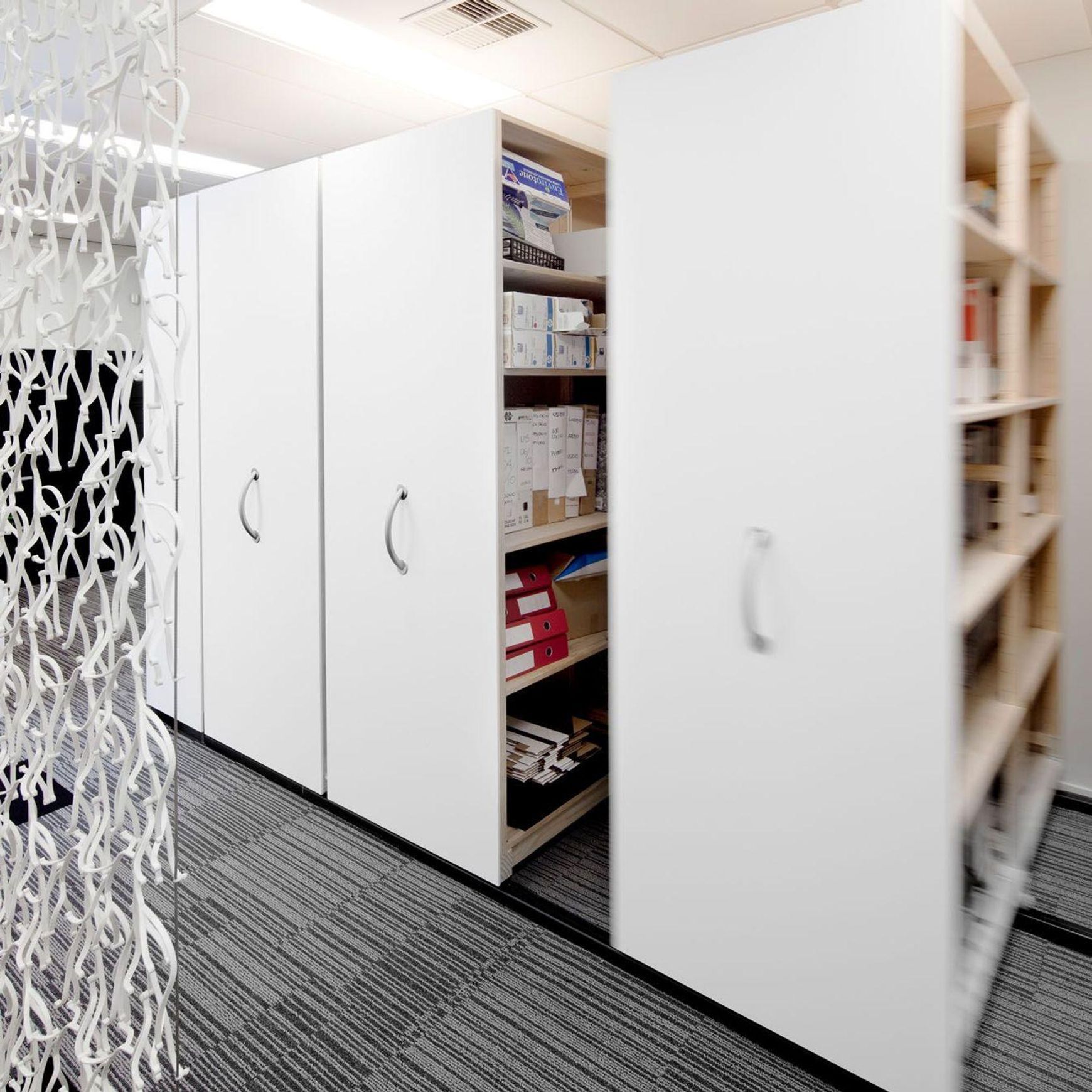 Manual Mobile Shelving by Lundia