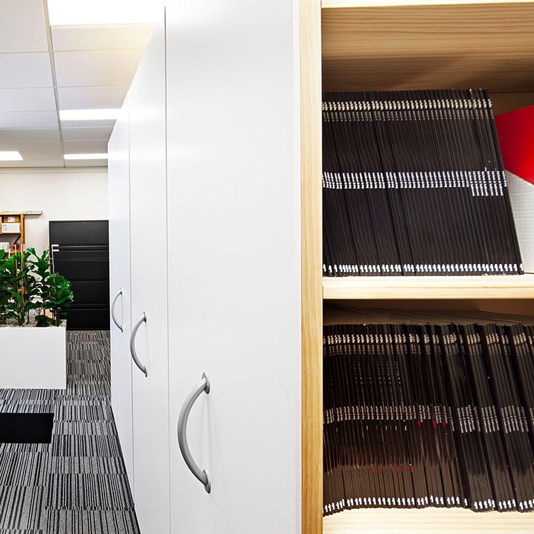 Manual Mobile Shelving by Lundia