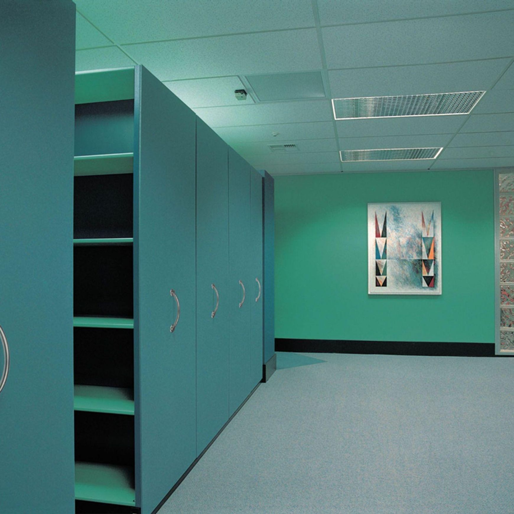 Manual Mobile Shelving by Lundia
