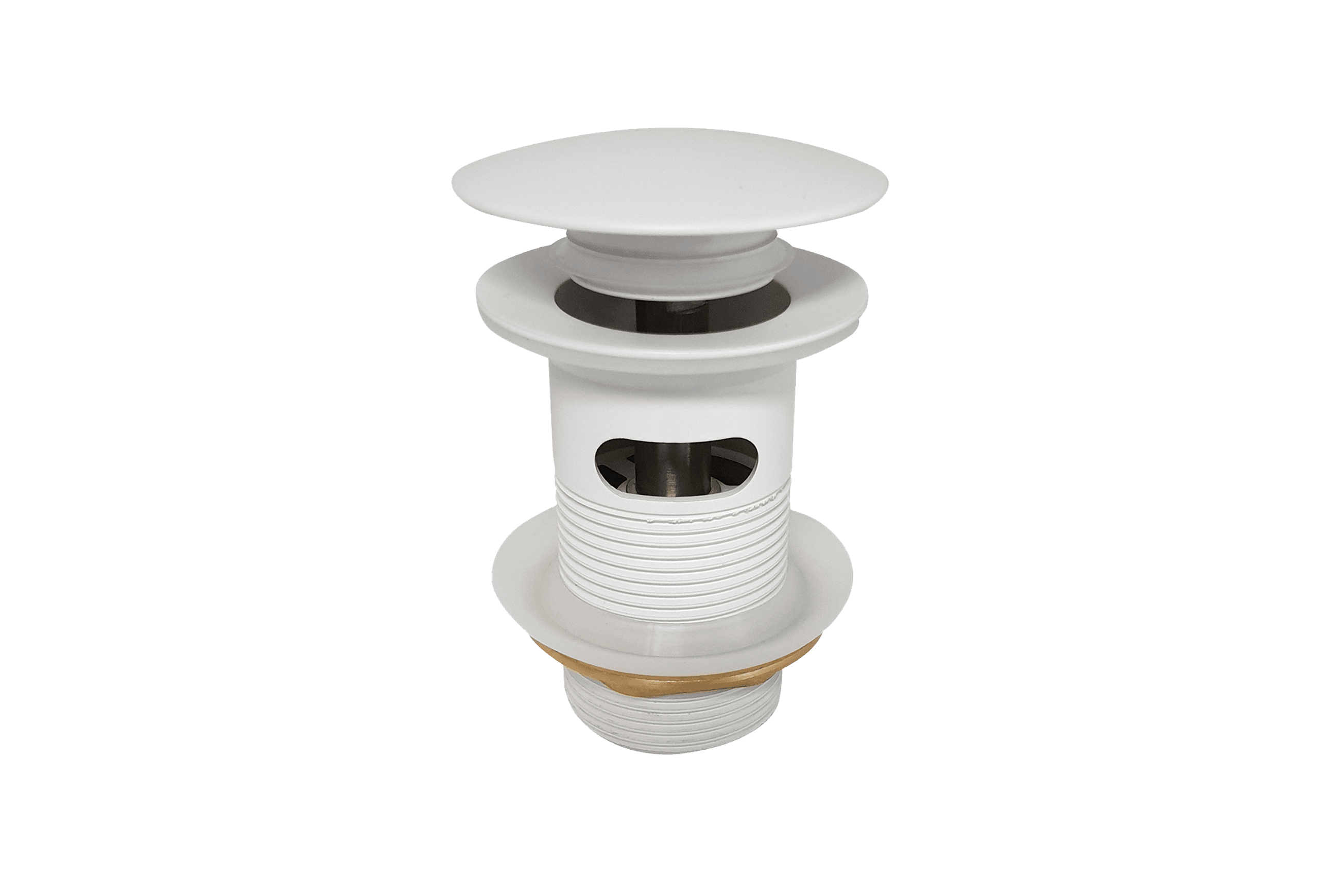 Clikclak Overflow Pop-Up Dome Waste Matte White