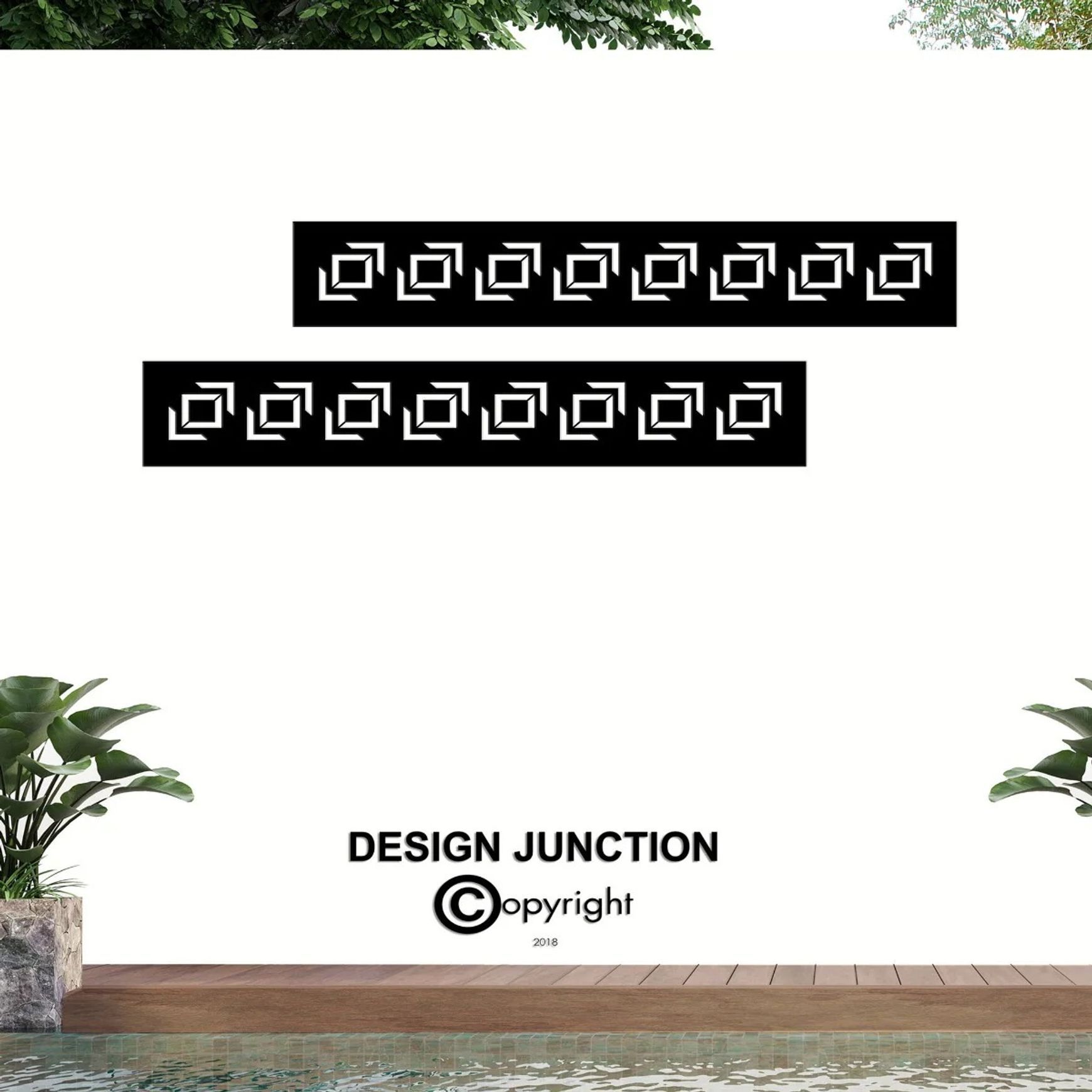 Fence Runner & Detailing Panel - Geo (DJ11/2)
