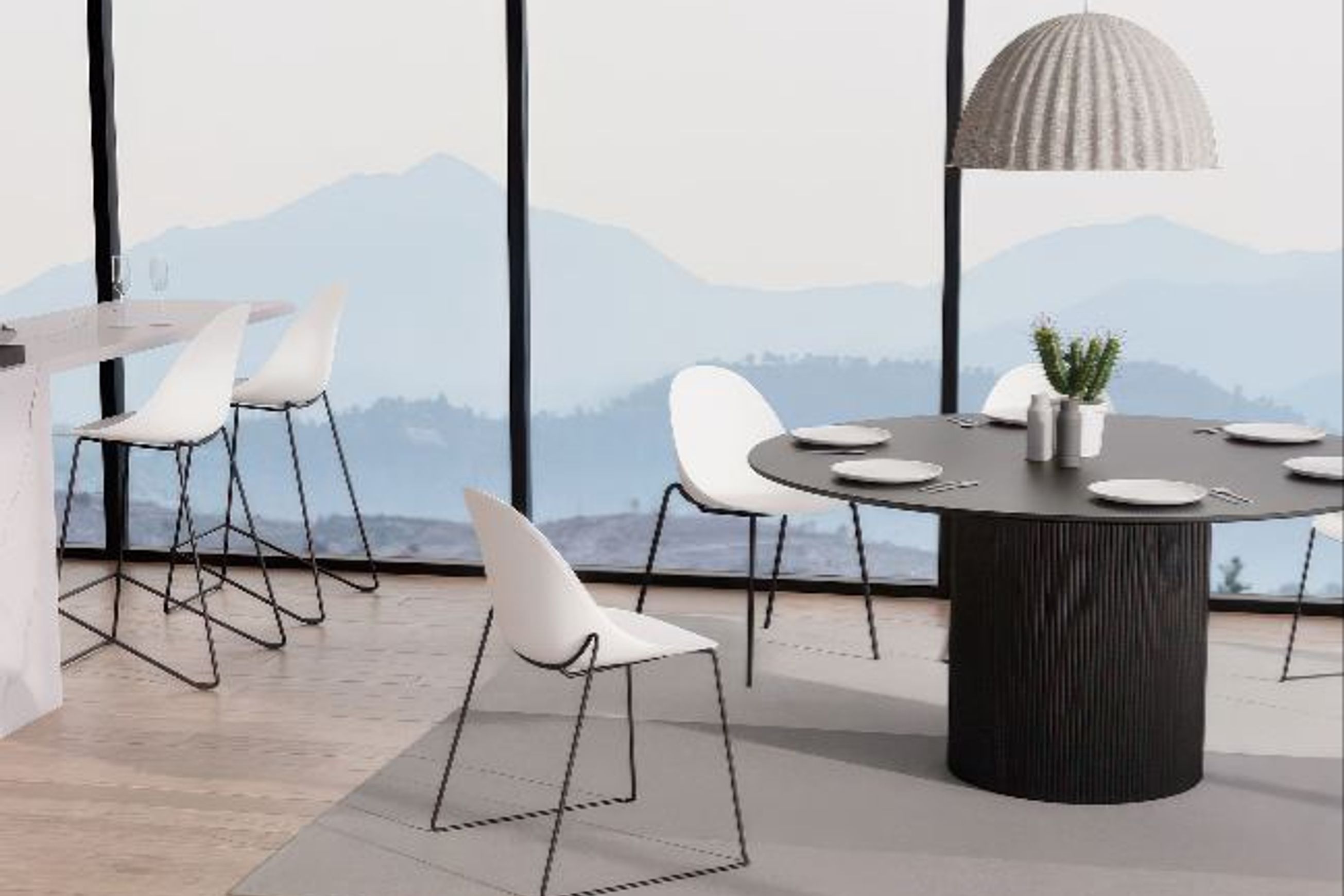 Pebble Stool Shell Seat