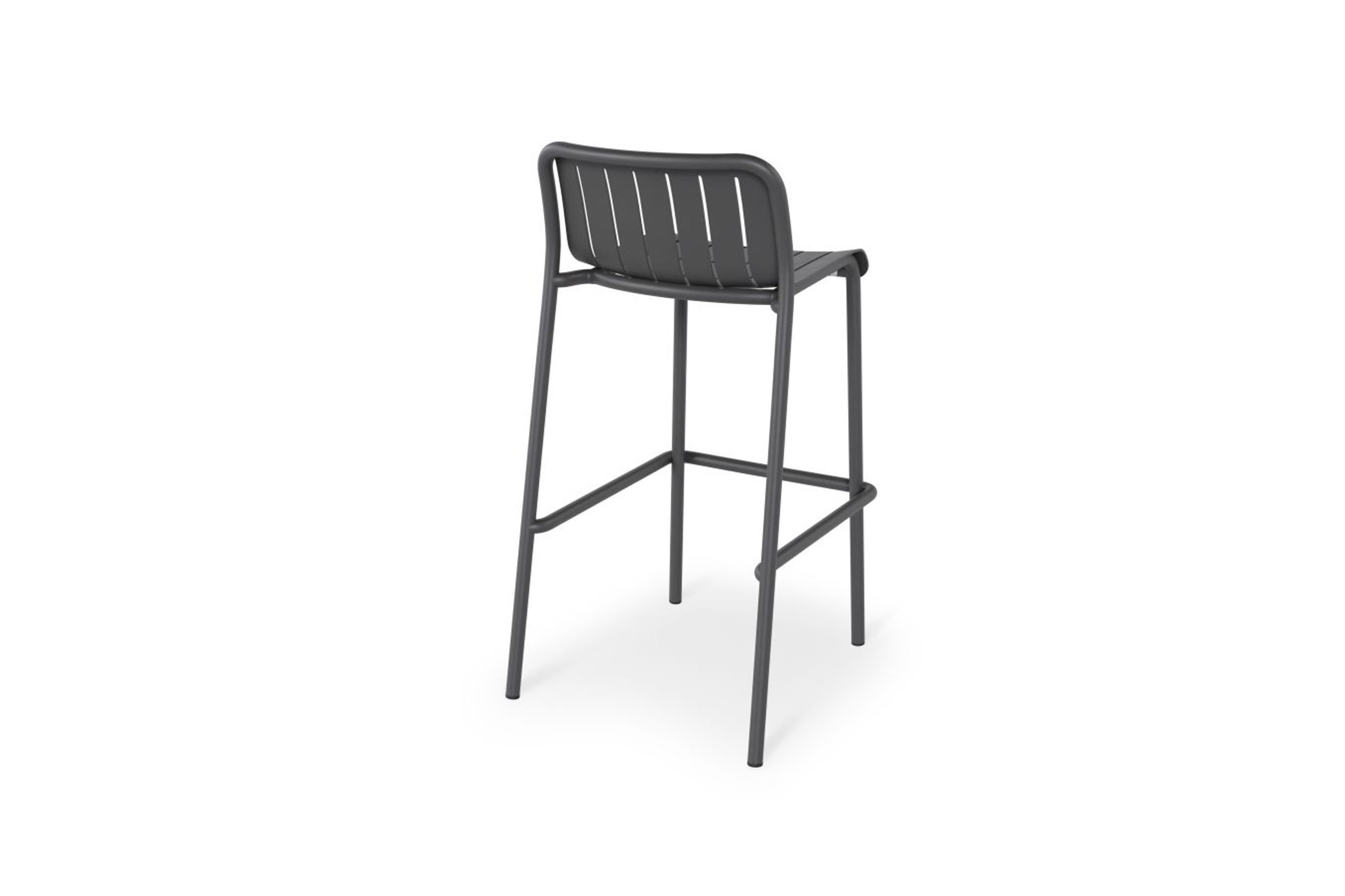 Roku Outdoor Bar Stool in Matt Charcoal