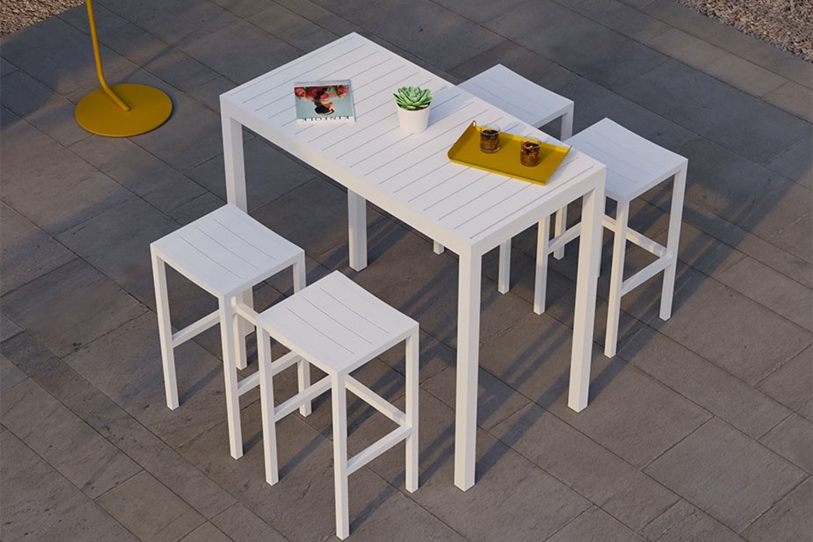 Halki Stool - Outdoor - White
