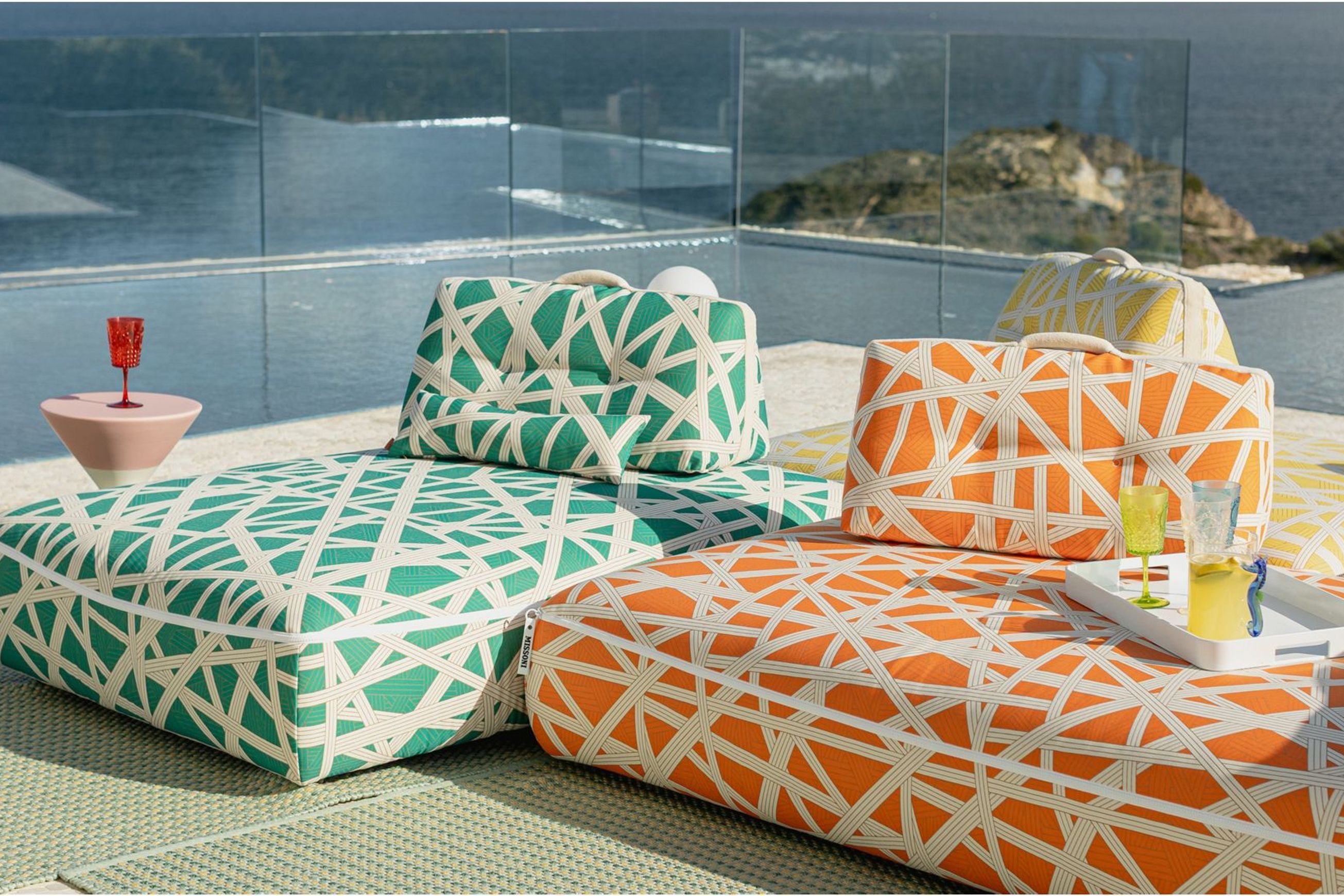 Formentera Nastri Canvas Cushion