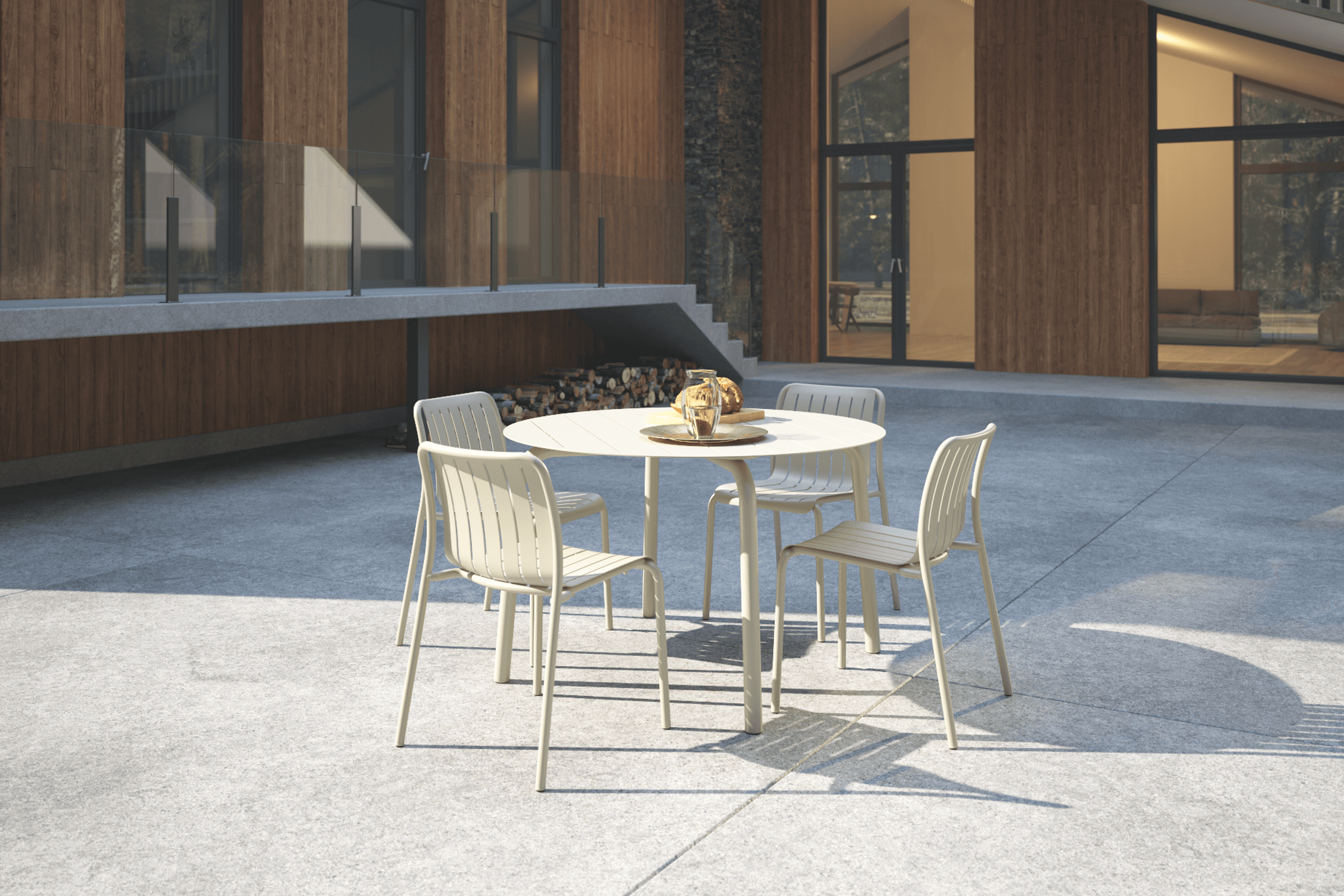 Roku Outdoor Round Dining Table 120cm