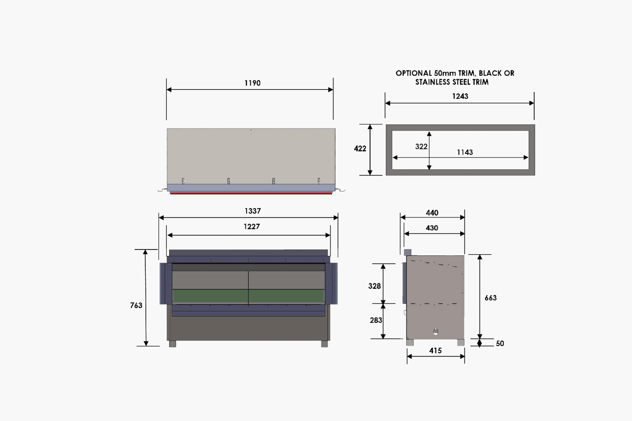 Patio Horizon - Panoramic | Gas Fireplace
