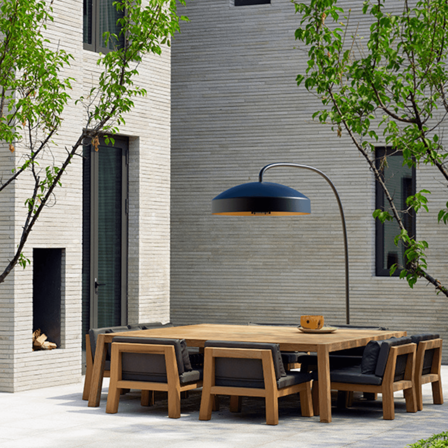 Disc Freestanding Infrared Outdoor Heater & Light