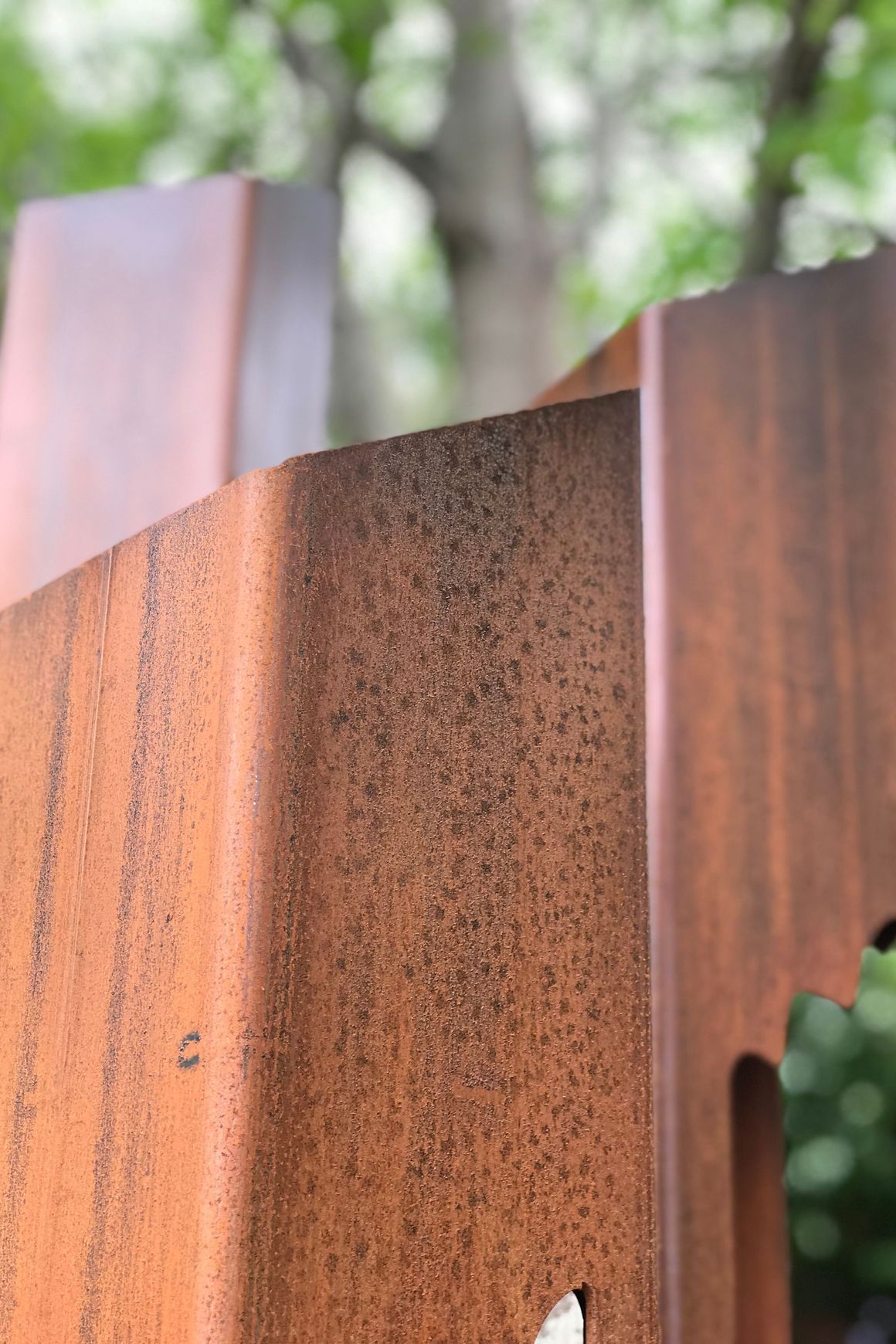 Corten Steel Garden Torches