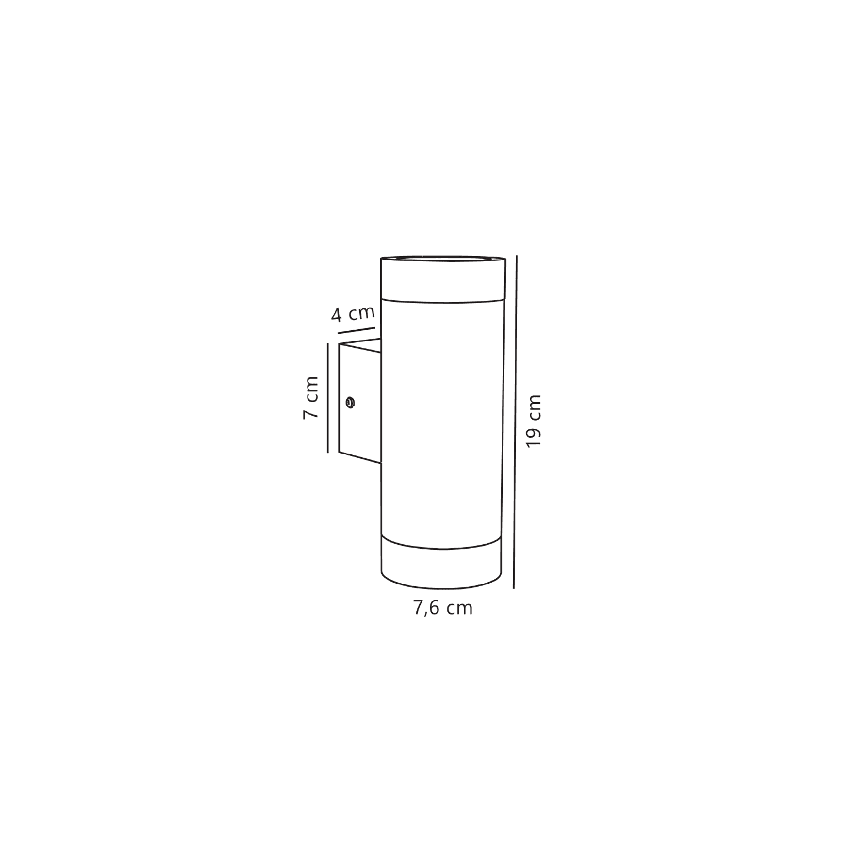 Tin Maxi Double Wall Light