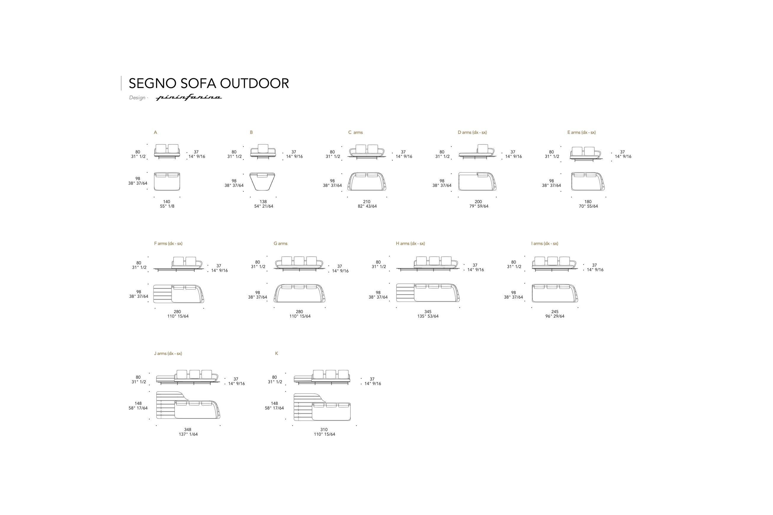 Segno Outdoor Sofa