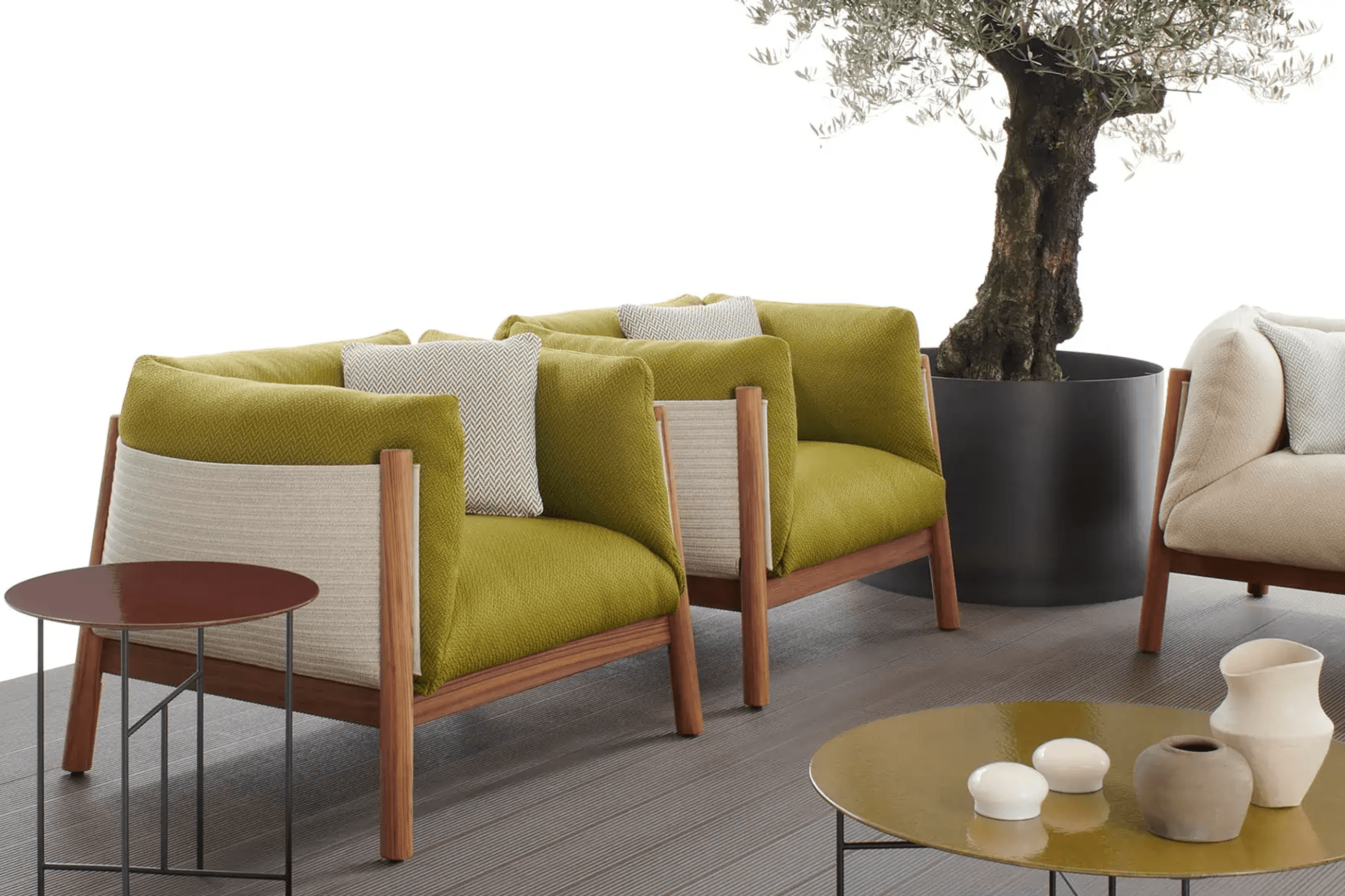 Yak Outdoor Armchair & Sofa by DePadova