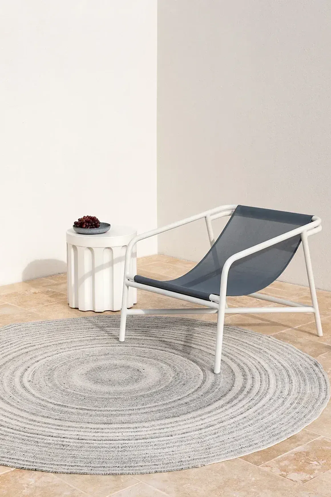 Baya Palm Cove Round Rug - Pumice | Indoor or Outdoor