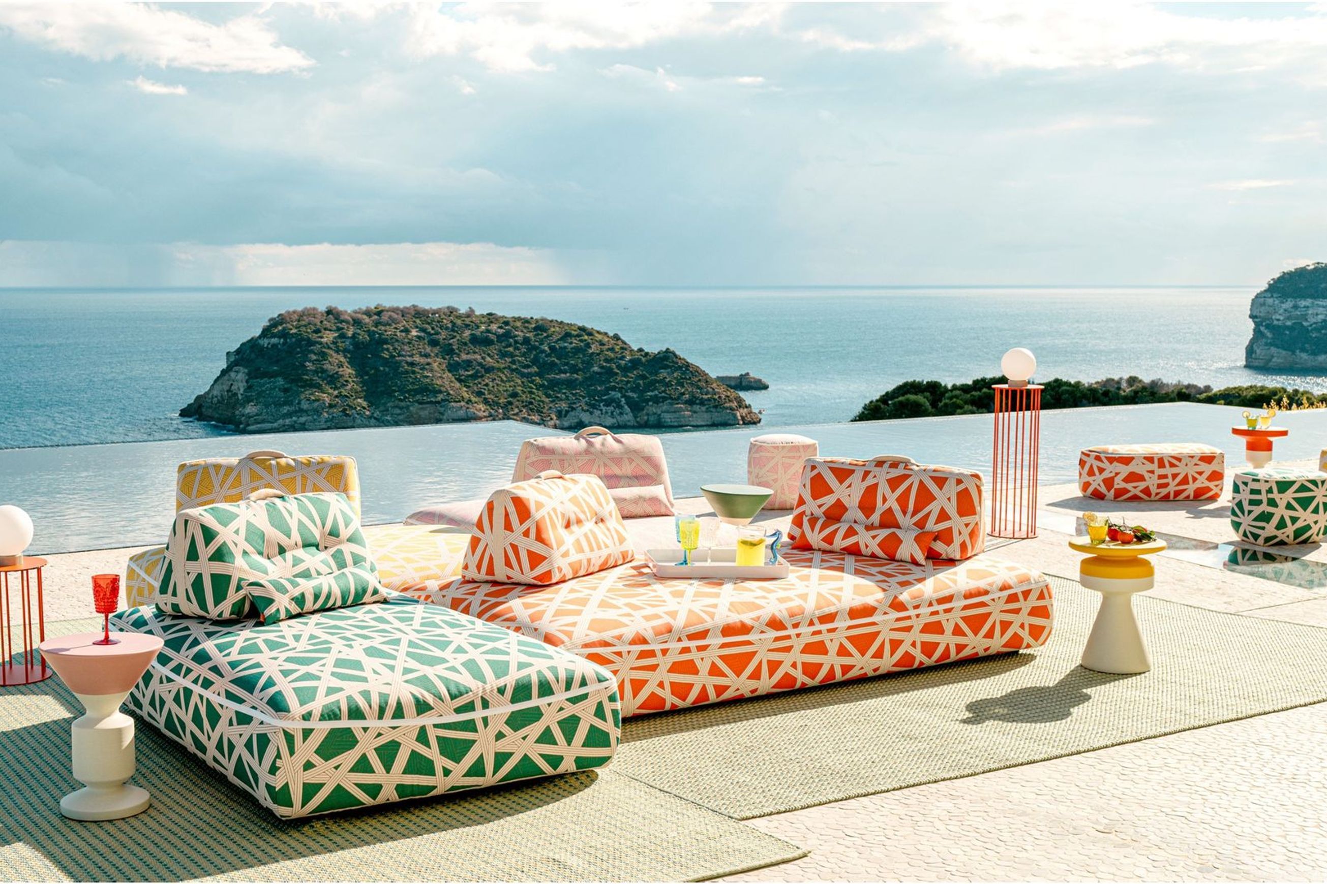 Formentera 4 Seat Armless Sofa