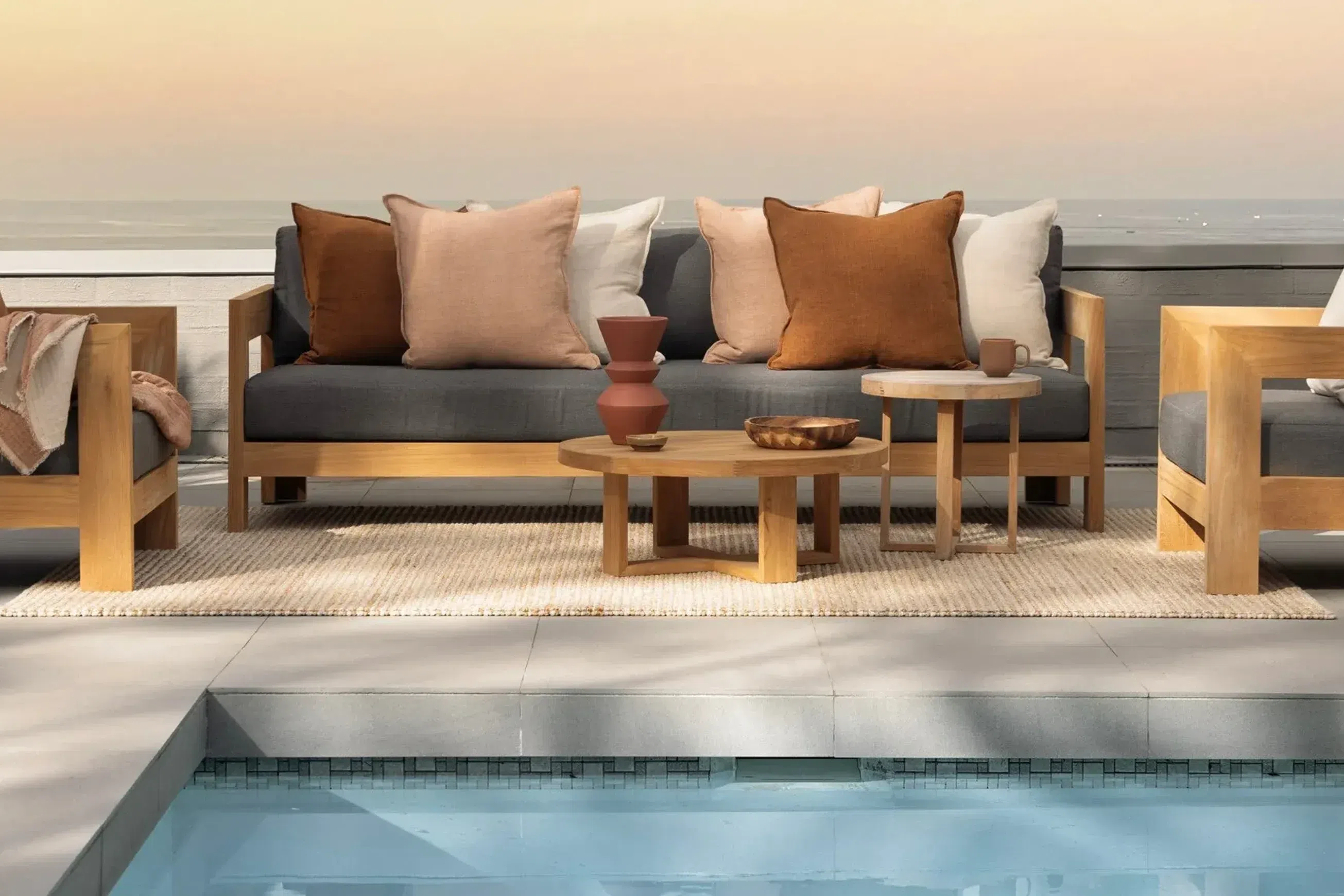 Pauanui Teak Outdoor Sofa Sets