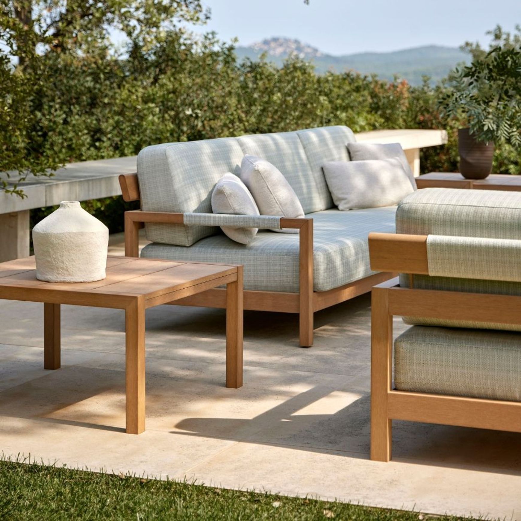 Kubik Outdoor TechTeak Side Table by Point
