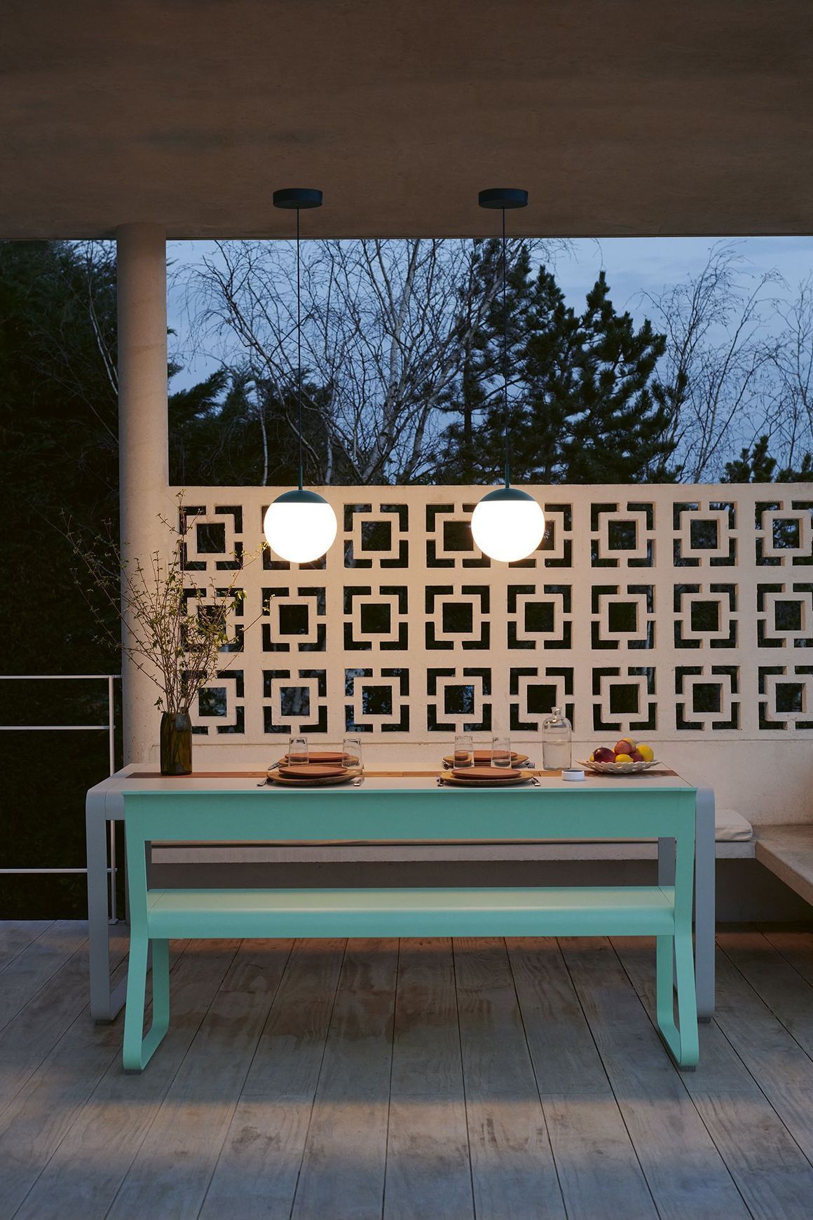 Bellevie Bench with Back
