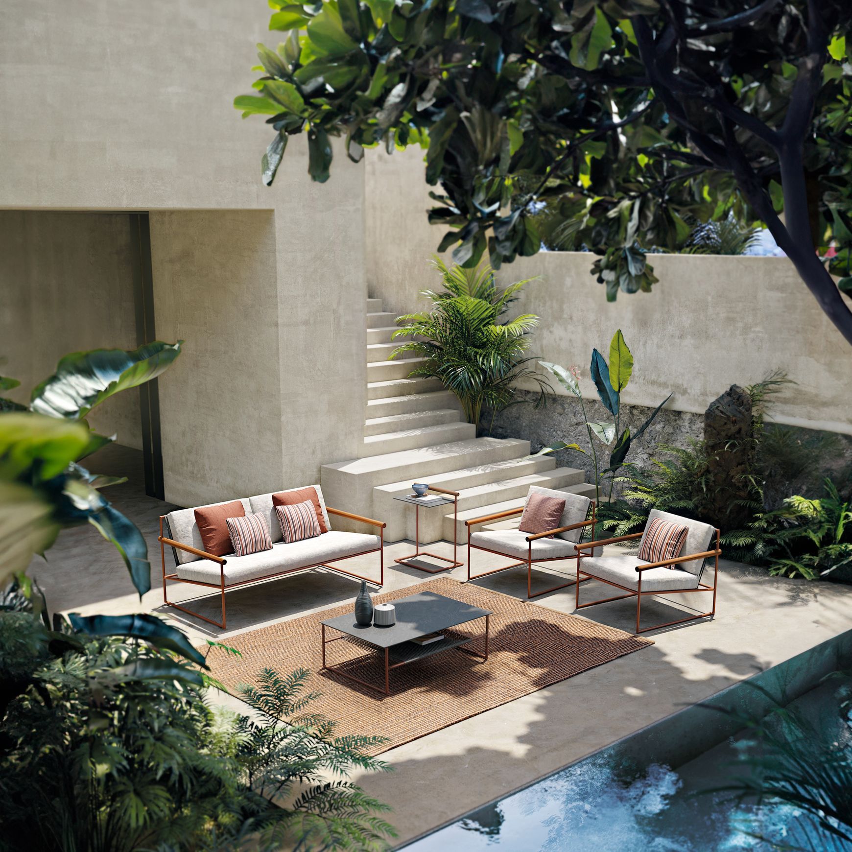 Outdoor Pipe Coffee Table By Atmosphera
