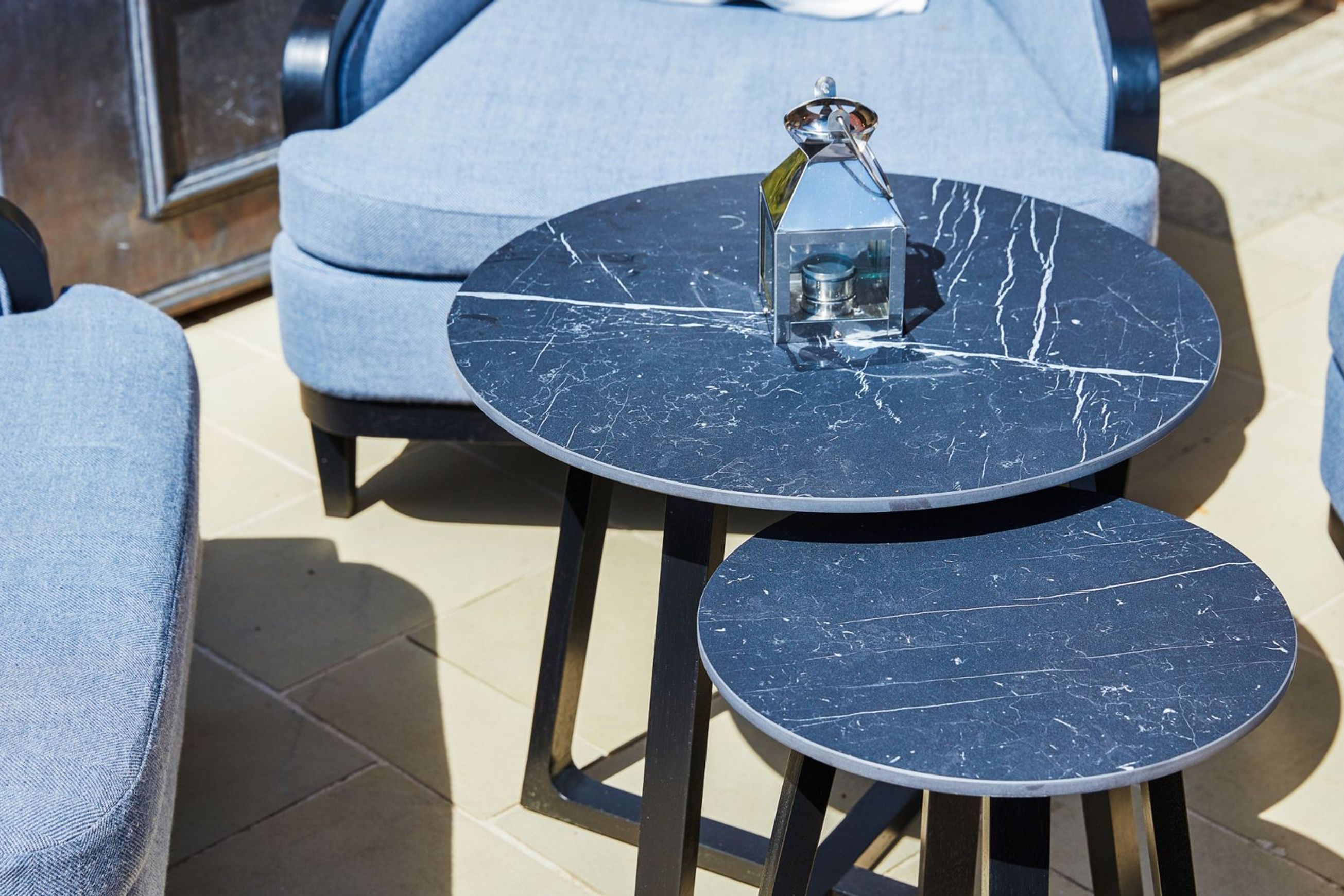 Tuscana Porcelain Nest of Tables by Coco Wolf