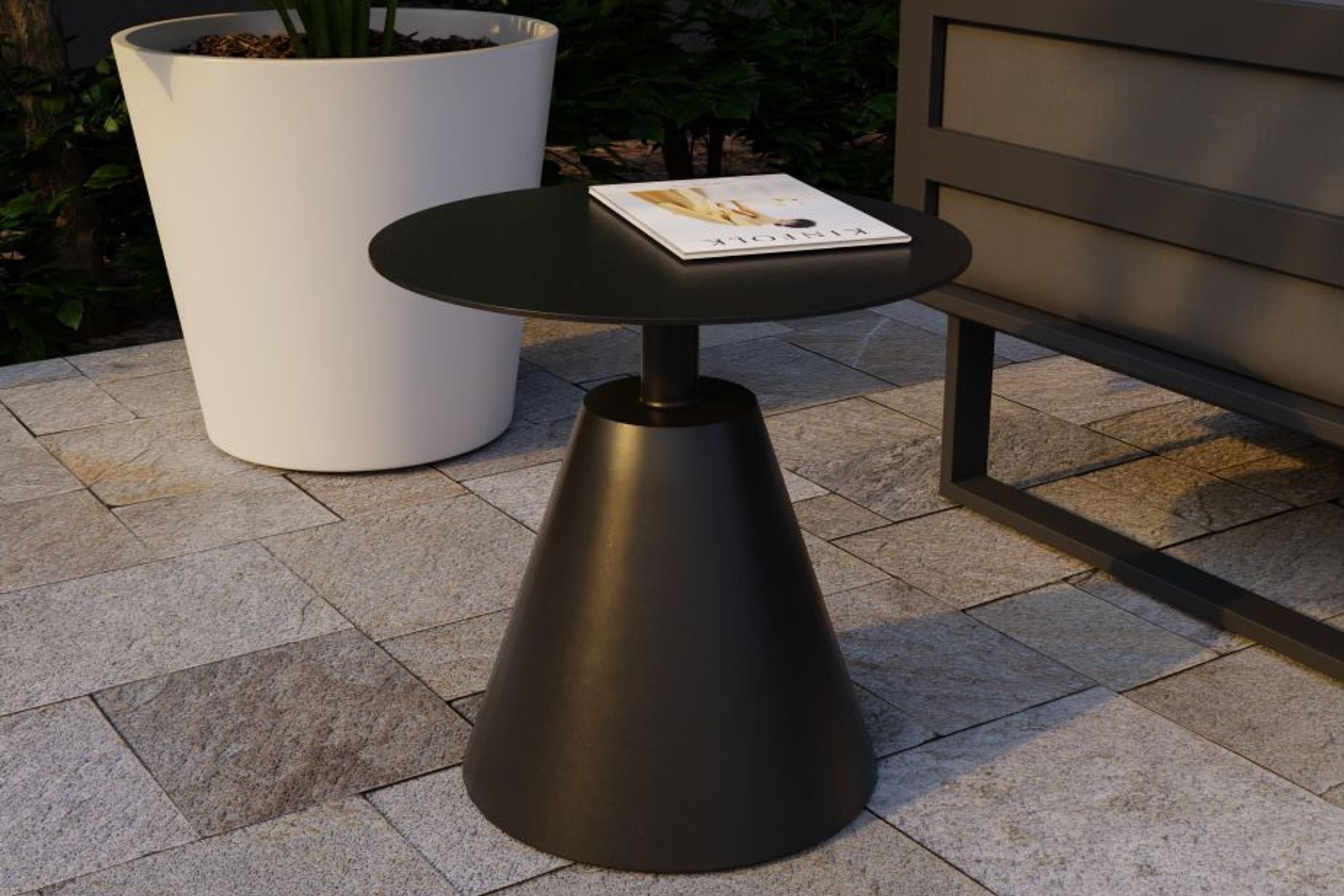 Corvo Outdoor Side Table - Black