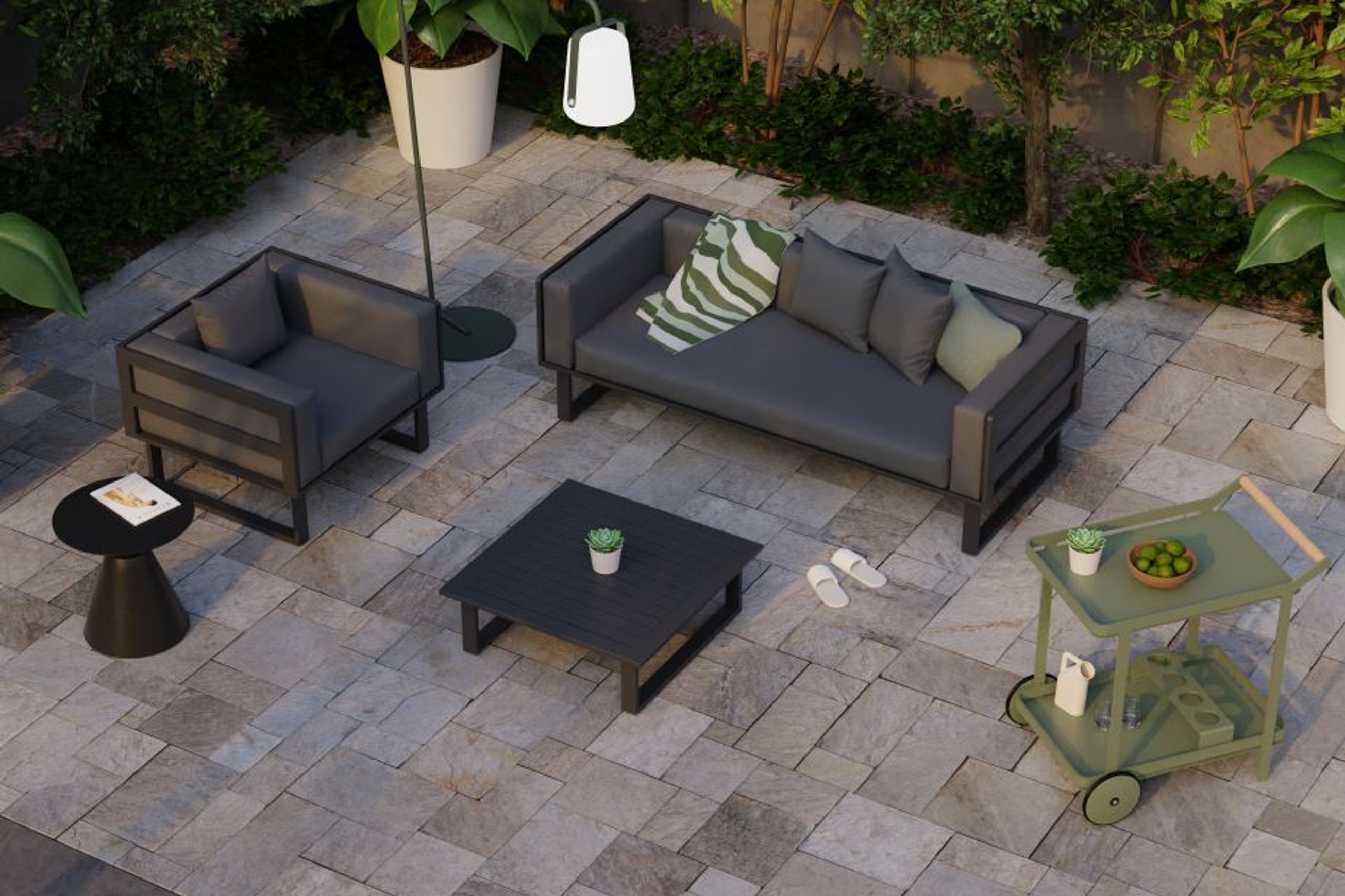Corvo Outdoor Side Table - Black