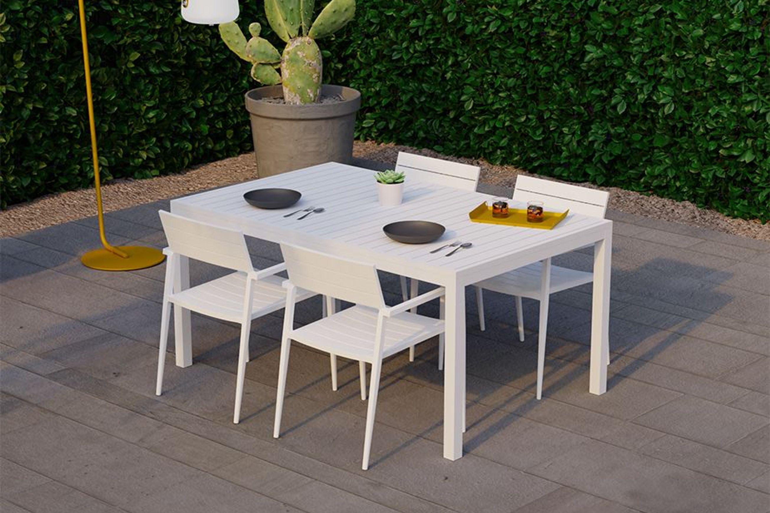 Halki Table - Outdoor - 160cm x 90cm - White