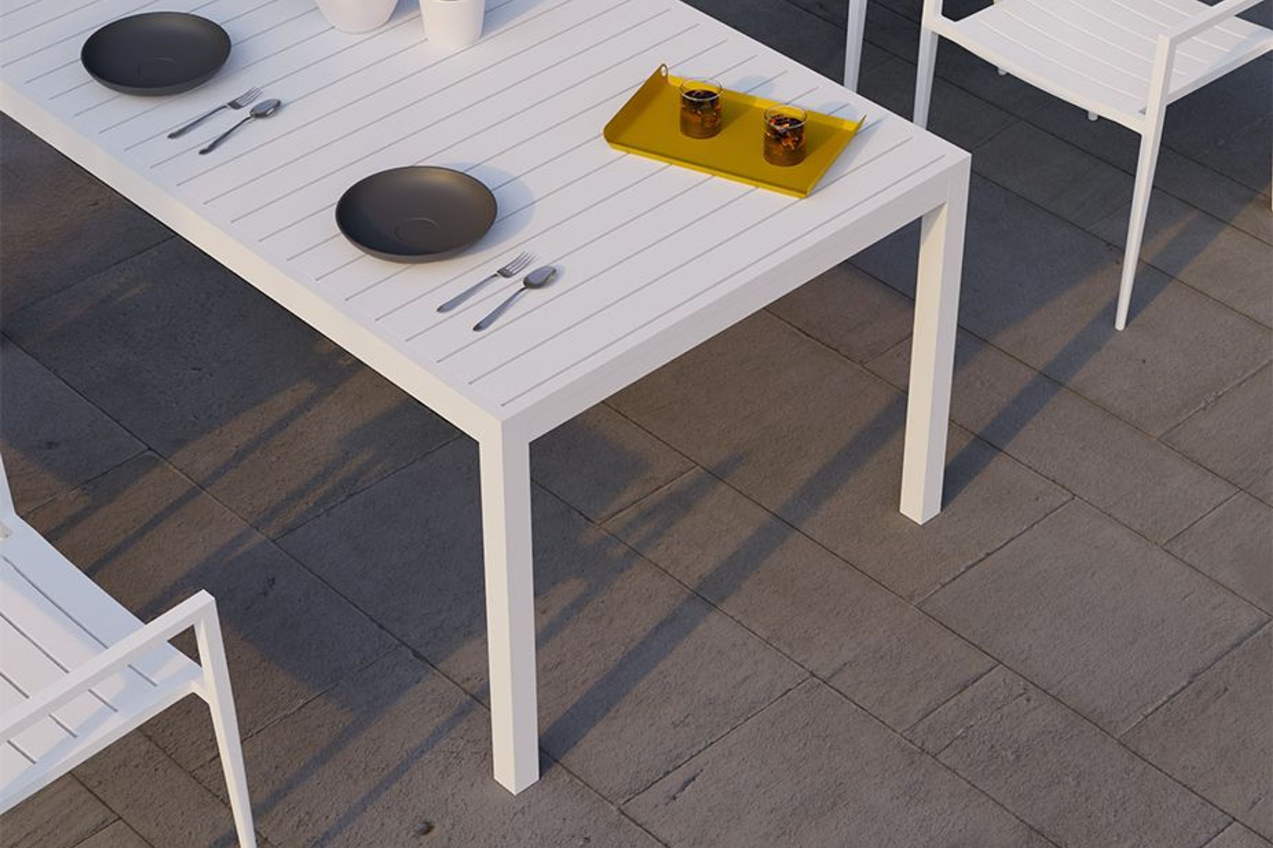 Halki Table - Outdoor - 160cm x 90cm - White