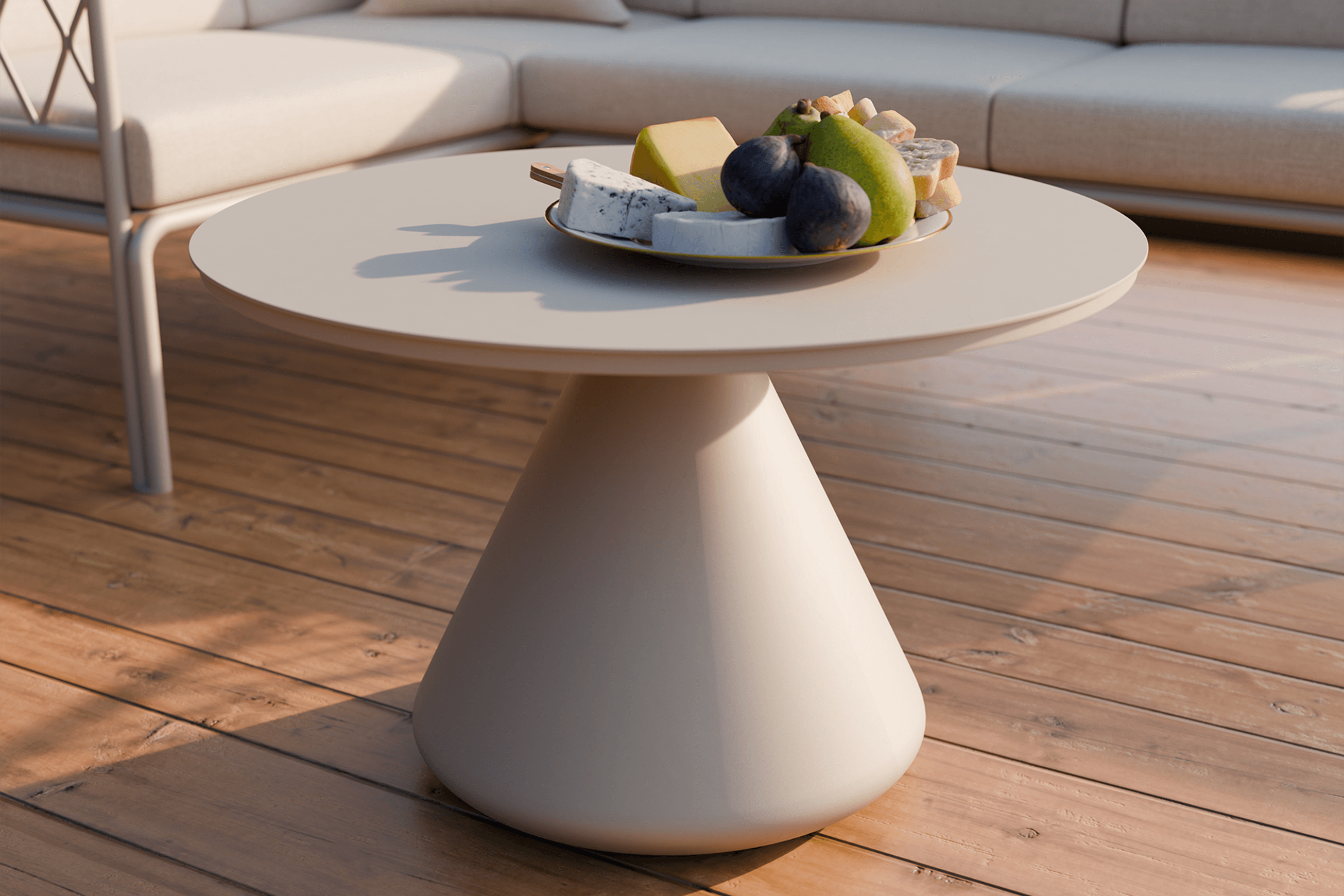 Kora Coffee table Aluminum 71CM- Outdoor