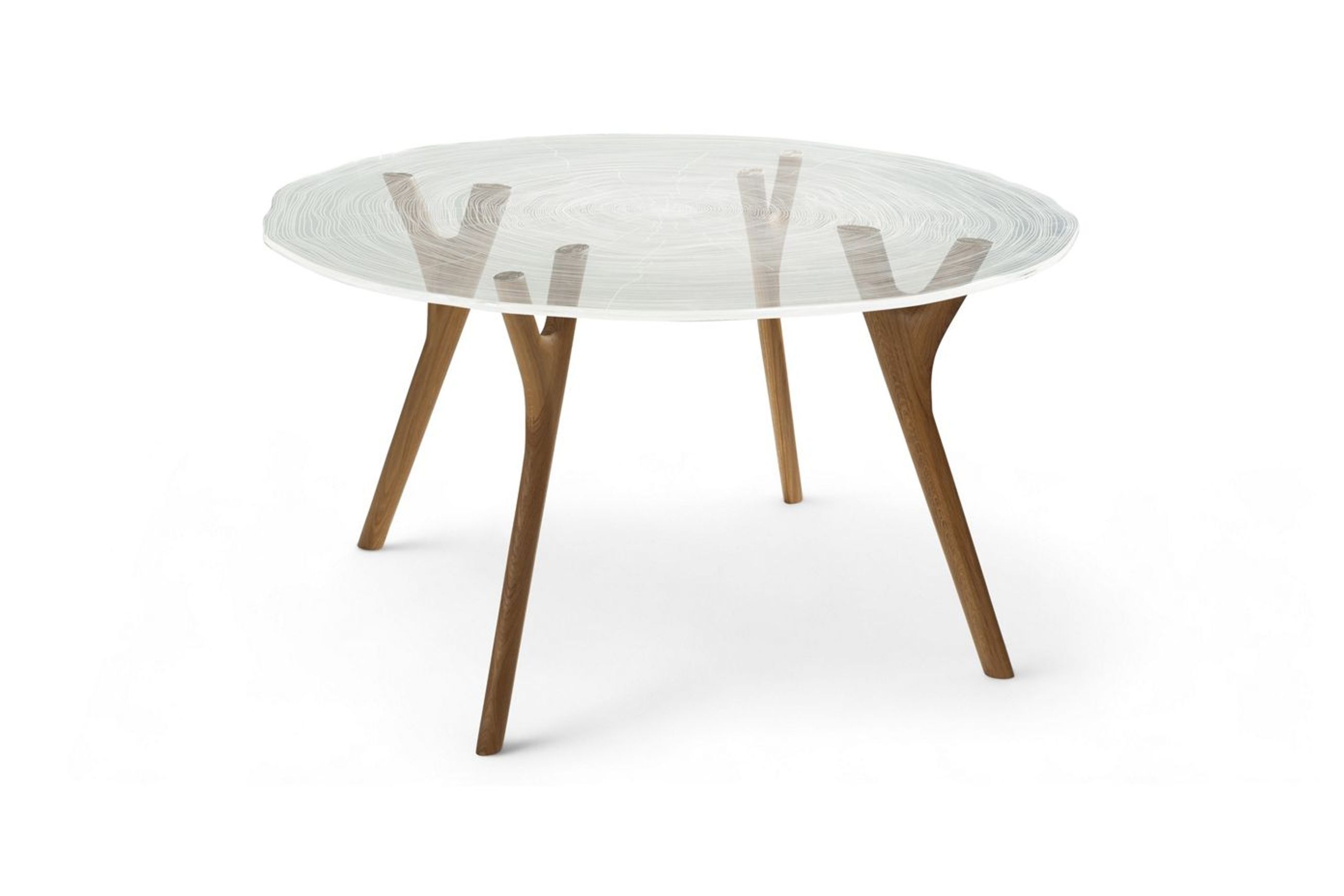 Plexiwood Outdoor Round Dining Table