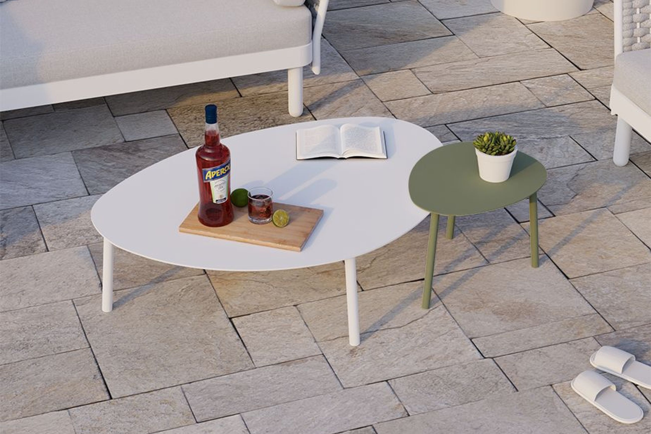 Cetara Side Table - Pale Eucalyptus