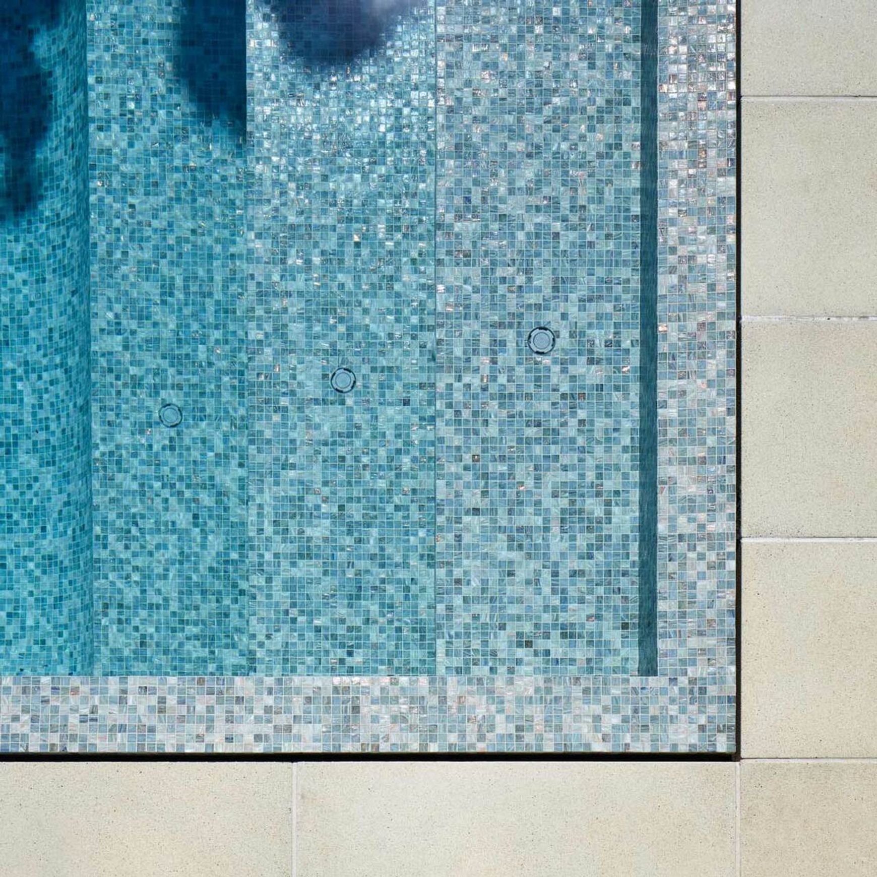 Bisazza Custom Glass Mosiac Pool Tiles