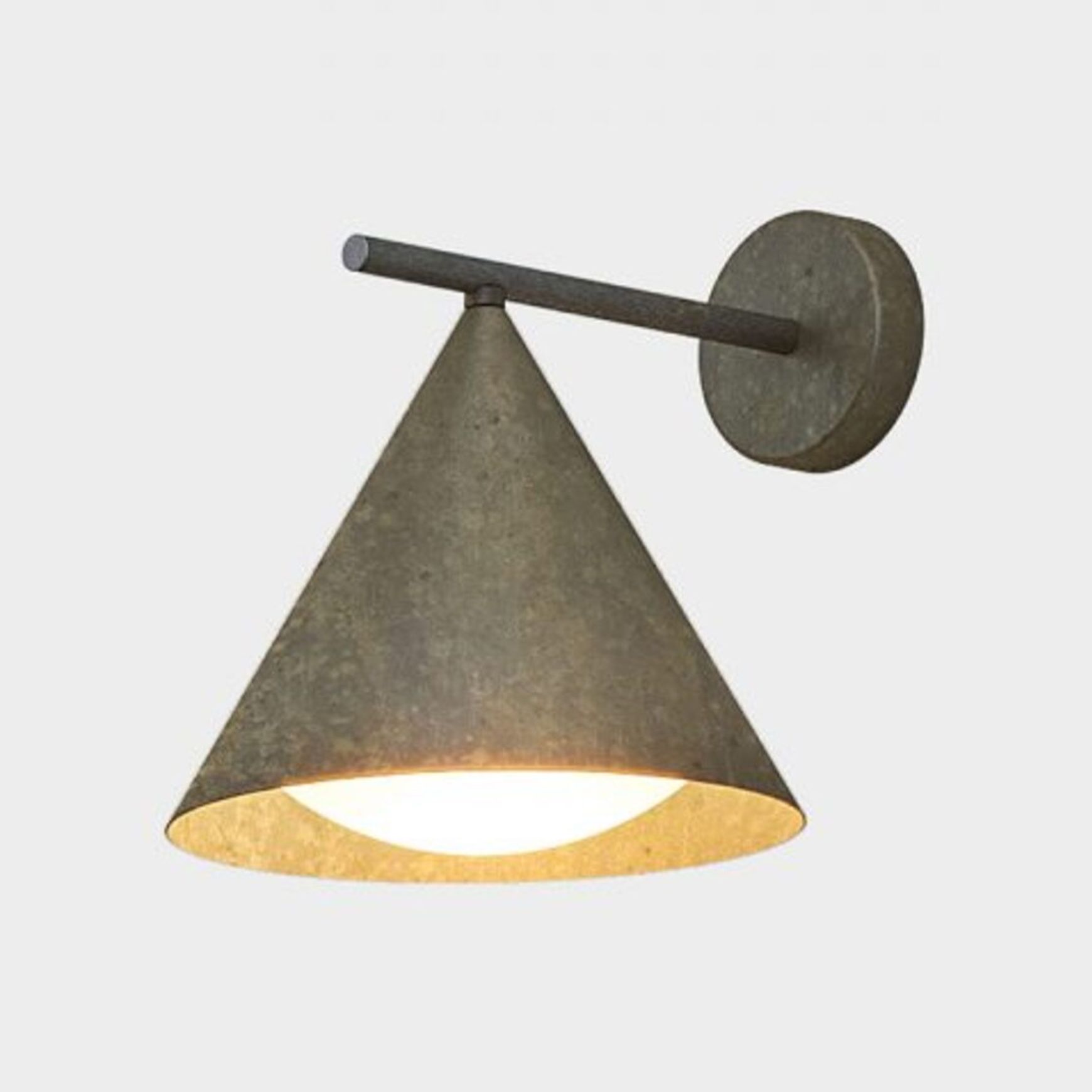 Cone Straight Outdoor Wall Light