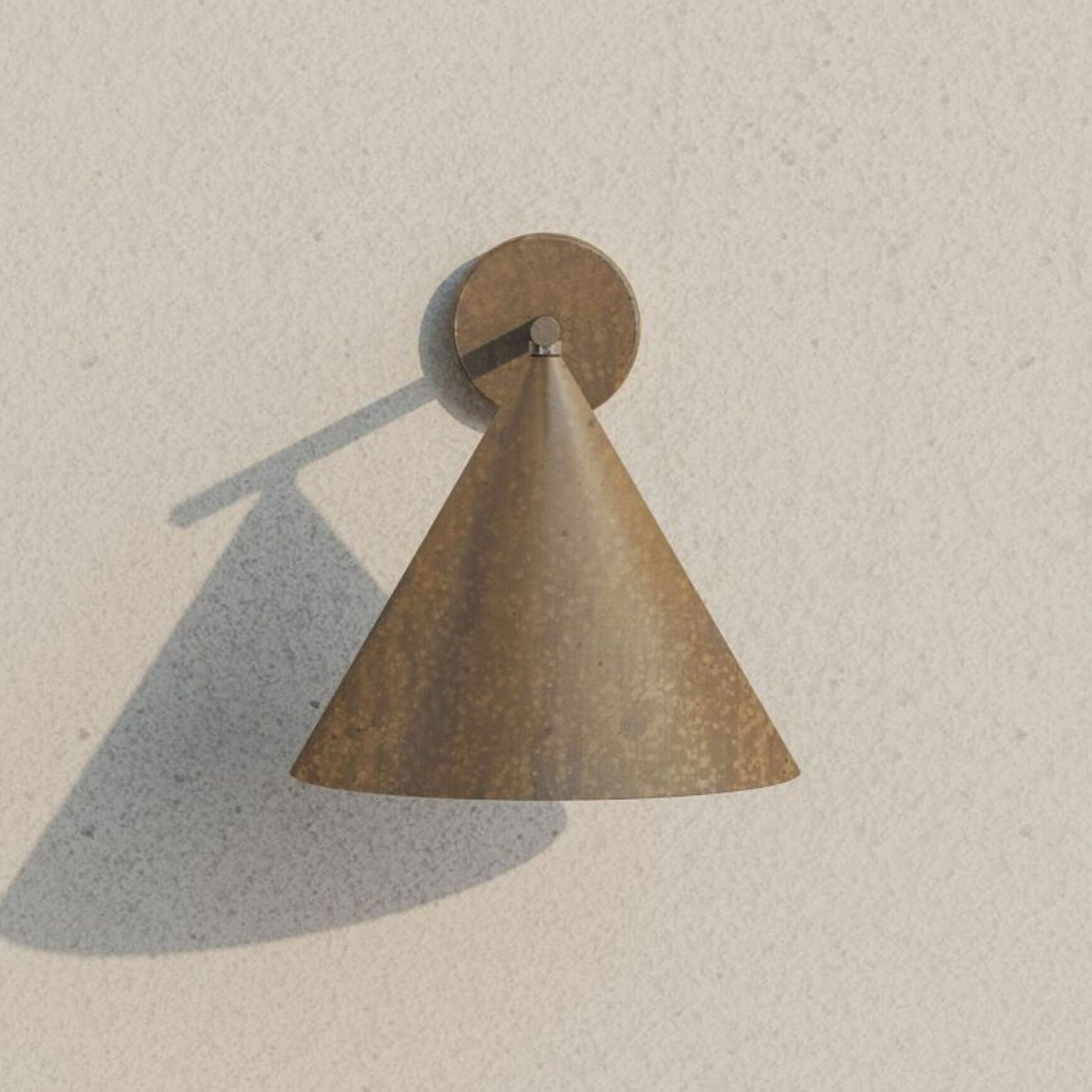Cone Straight Outdoor Wall Light