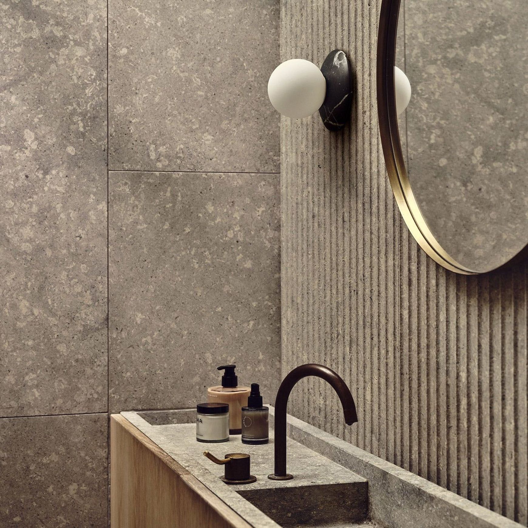 Orbit Stone Wall Light