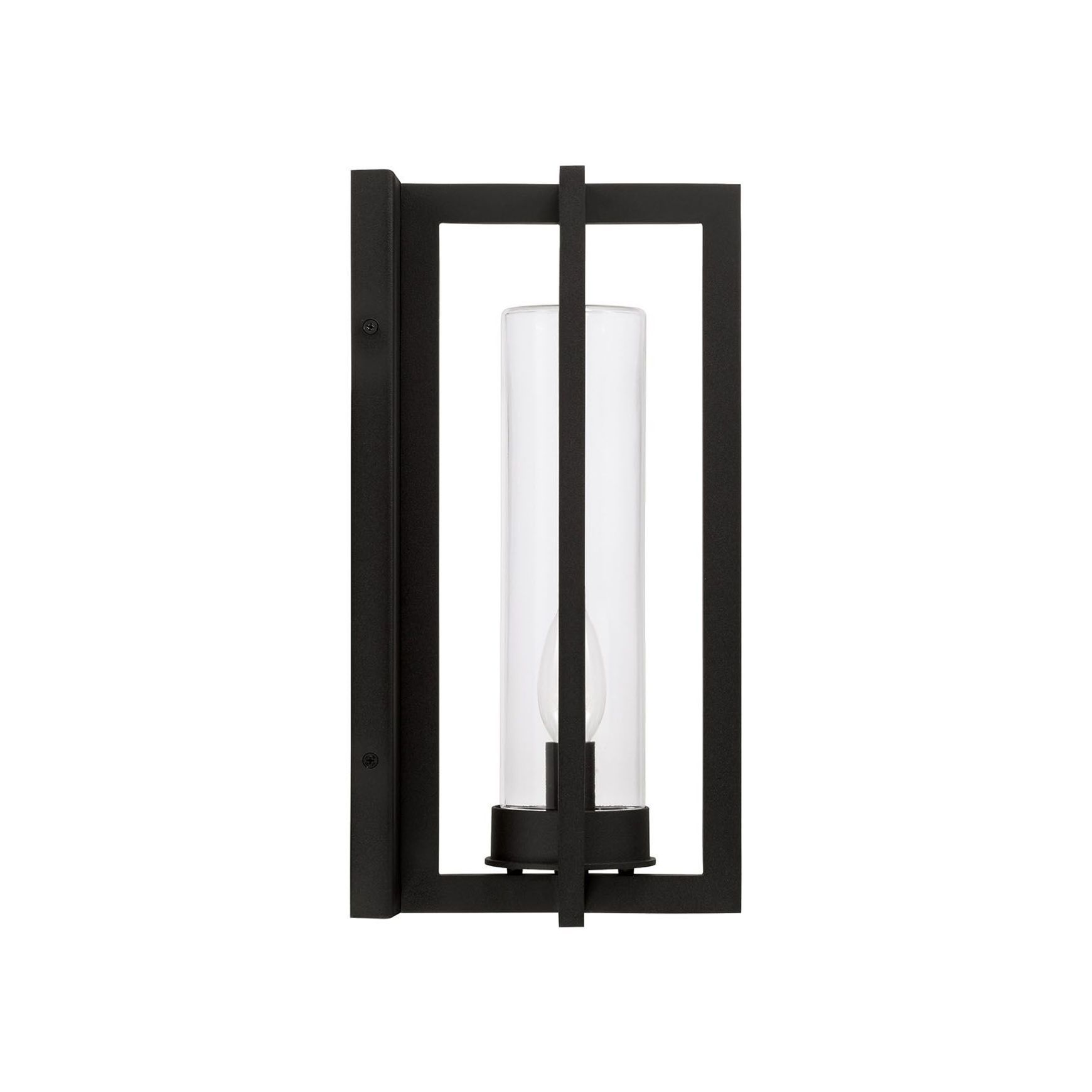 Karter 1 Light Outdoor Wall Lantern in Black