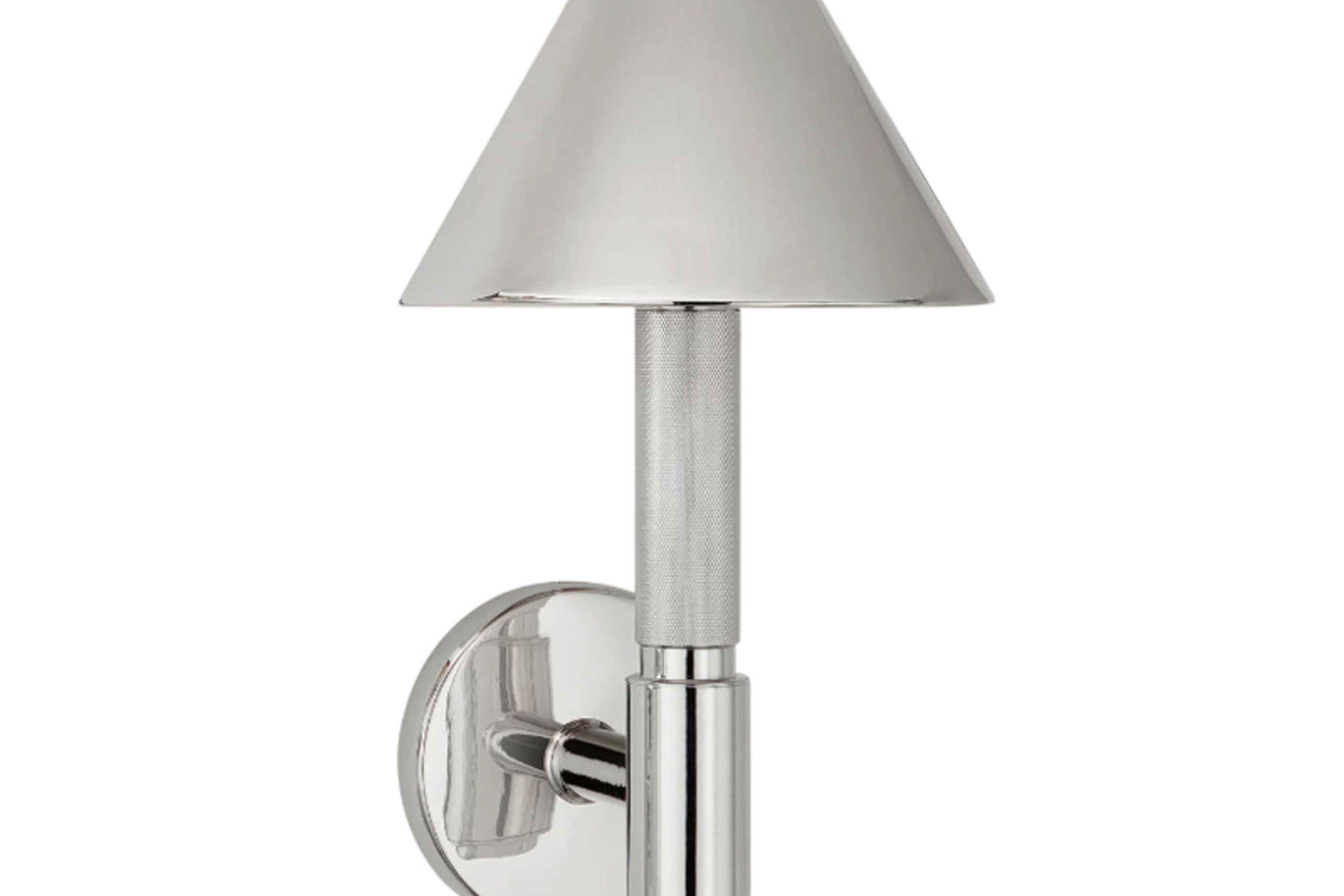 Barrett Small Single Knurled Sconce – Nickel