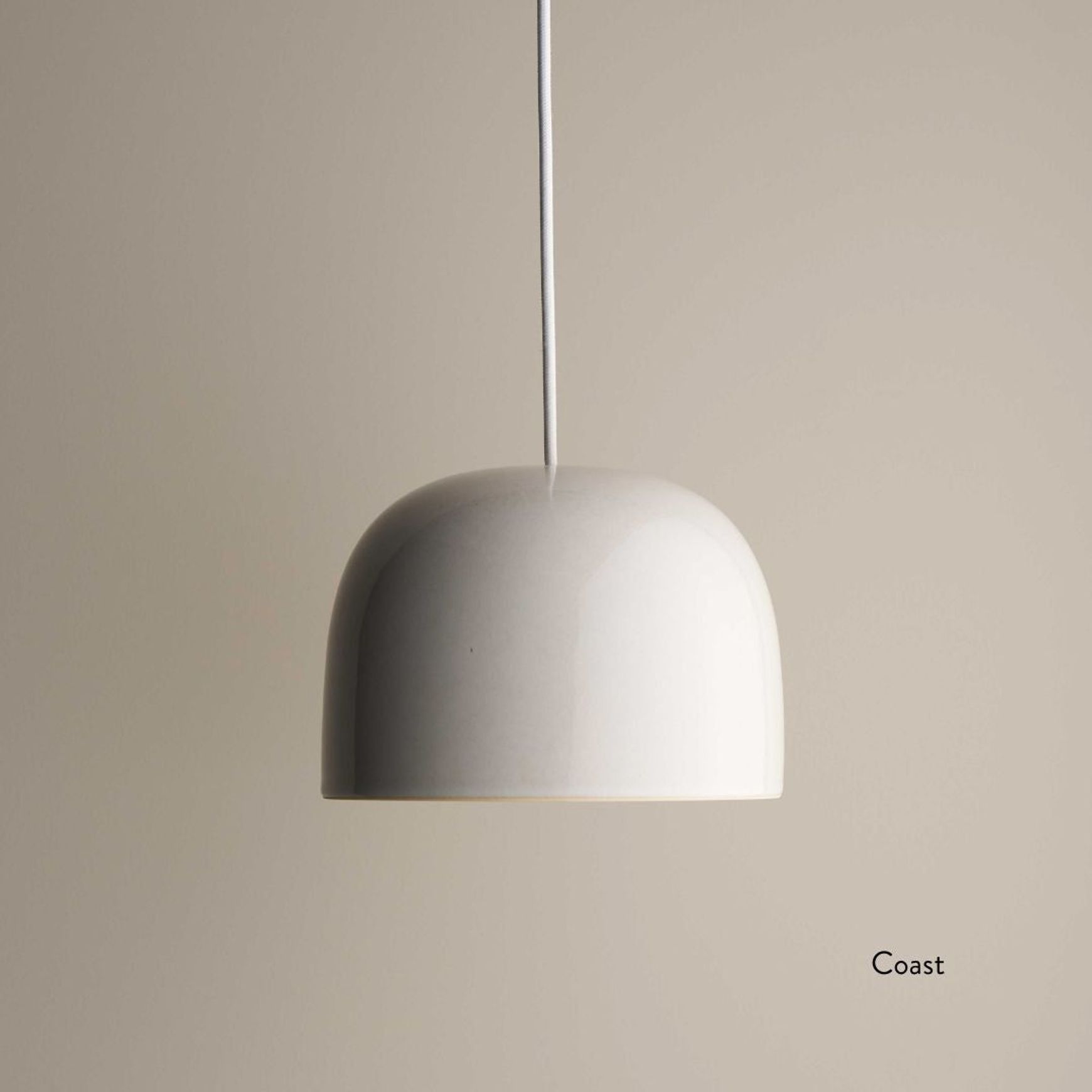Ceramic Pendant Bell Light Small