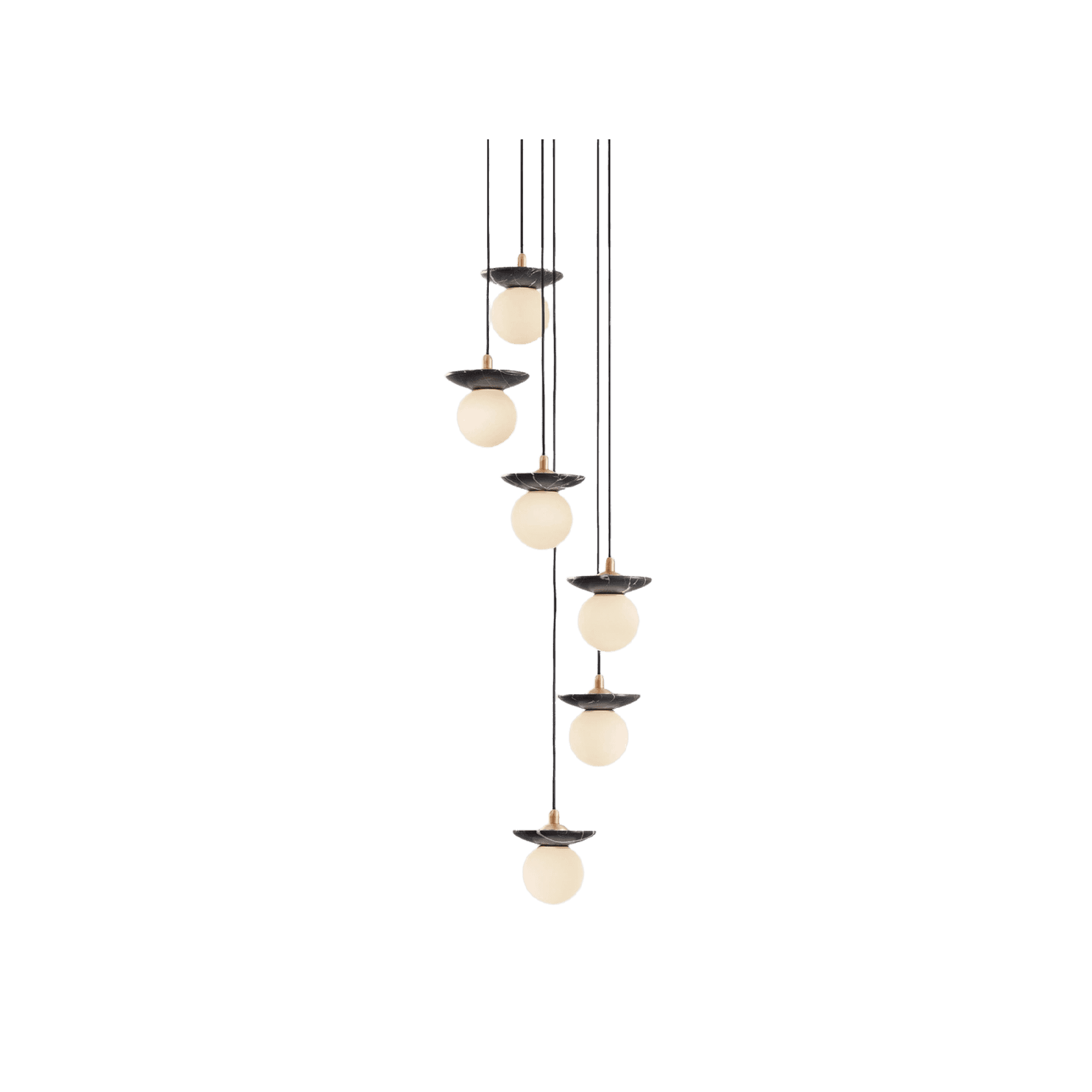 Orbit Stone 6lt Pendant Light