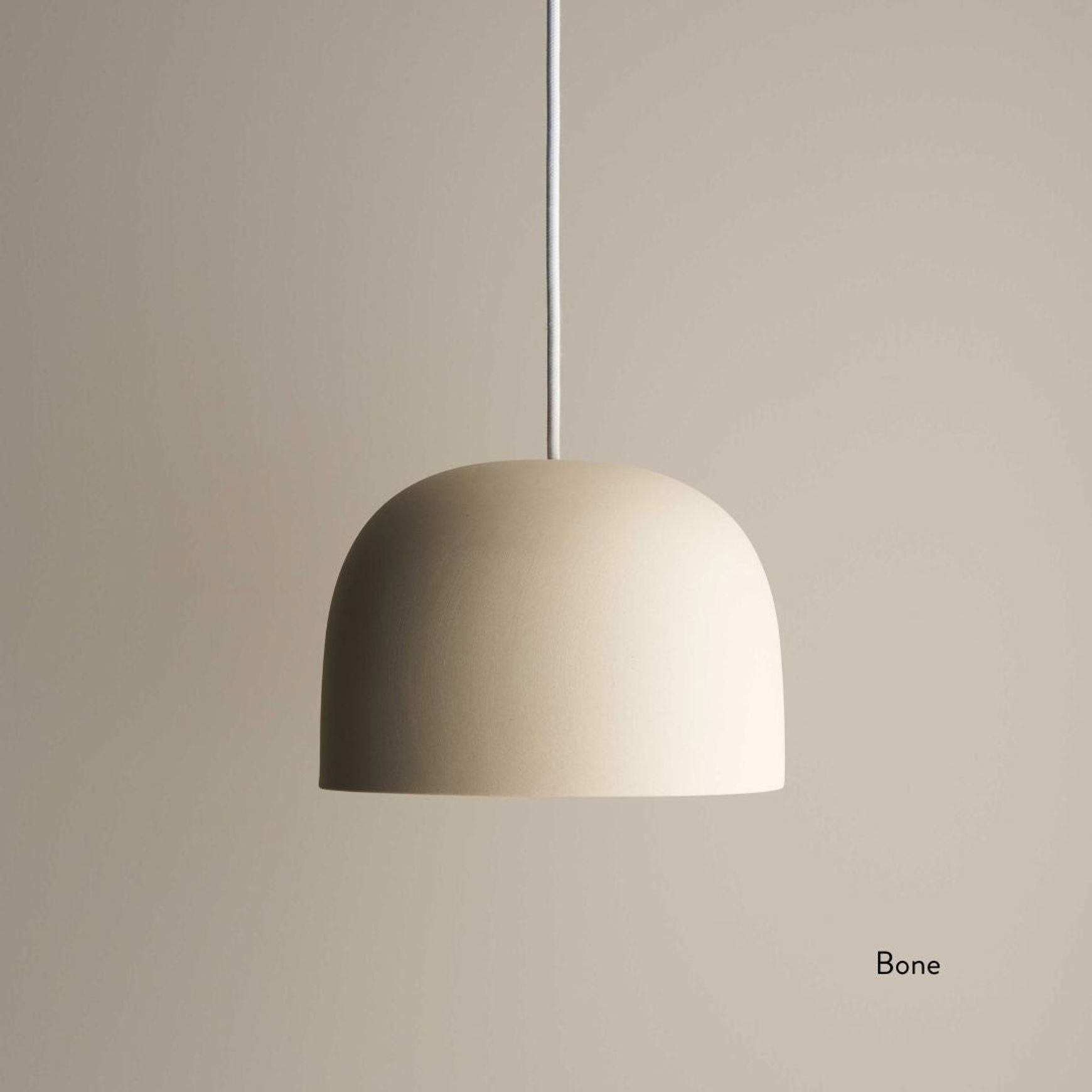 Ceramic Pendant Bell Light Small